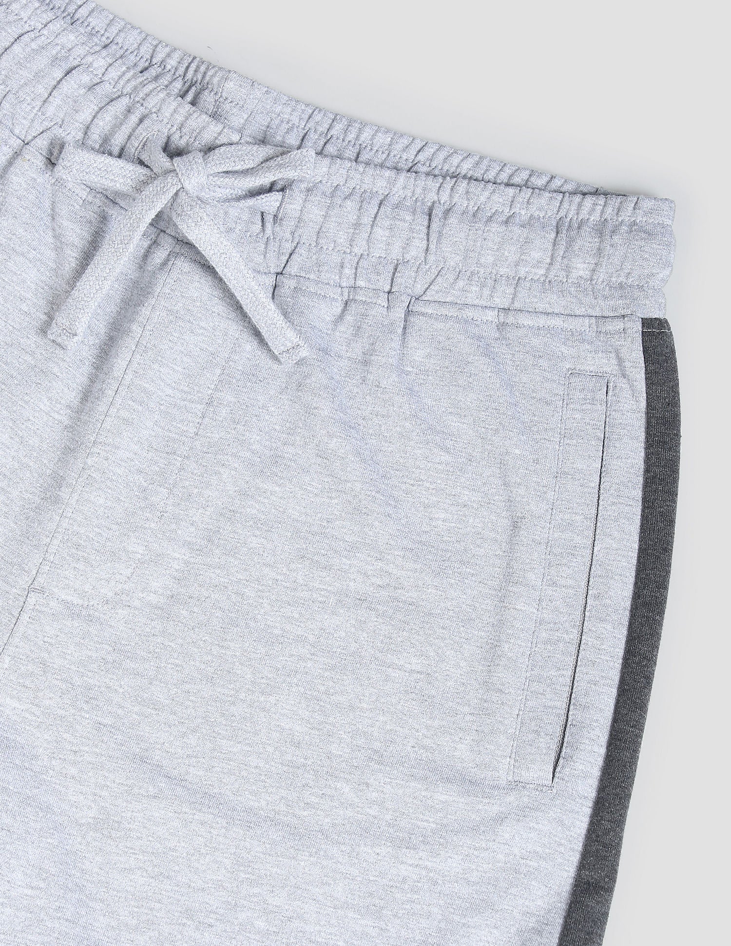 Panelled Cotton OES01 Lounge Shorts - Pack Of 1 Light Grey - U.S. POLO ASSN. | Large