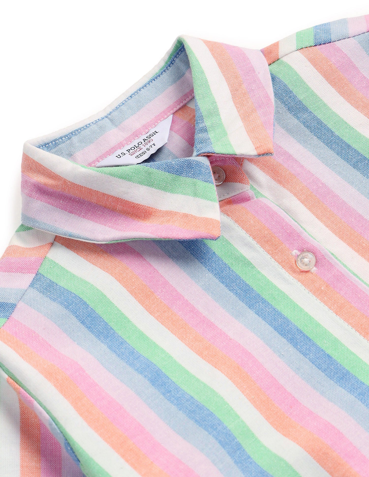 Girls Candy Striped Top Multi-colour - U.S. POLO ASSN. | Large