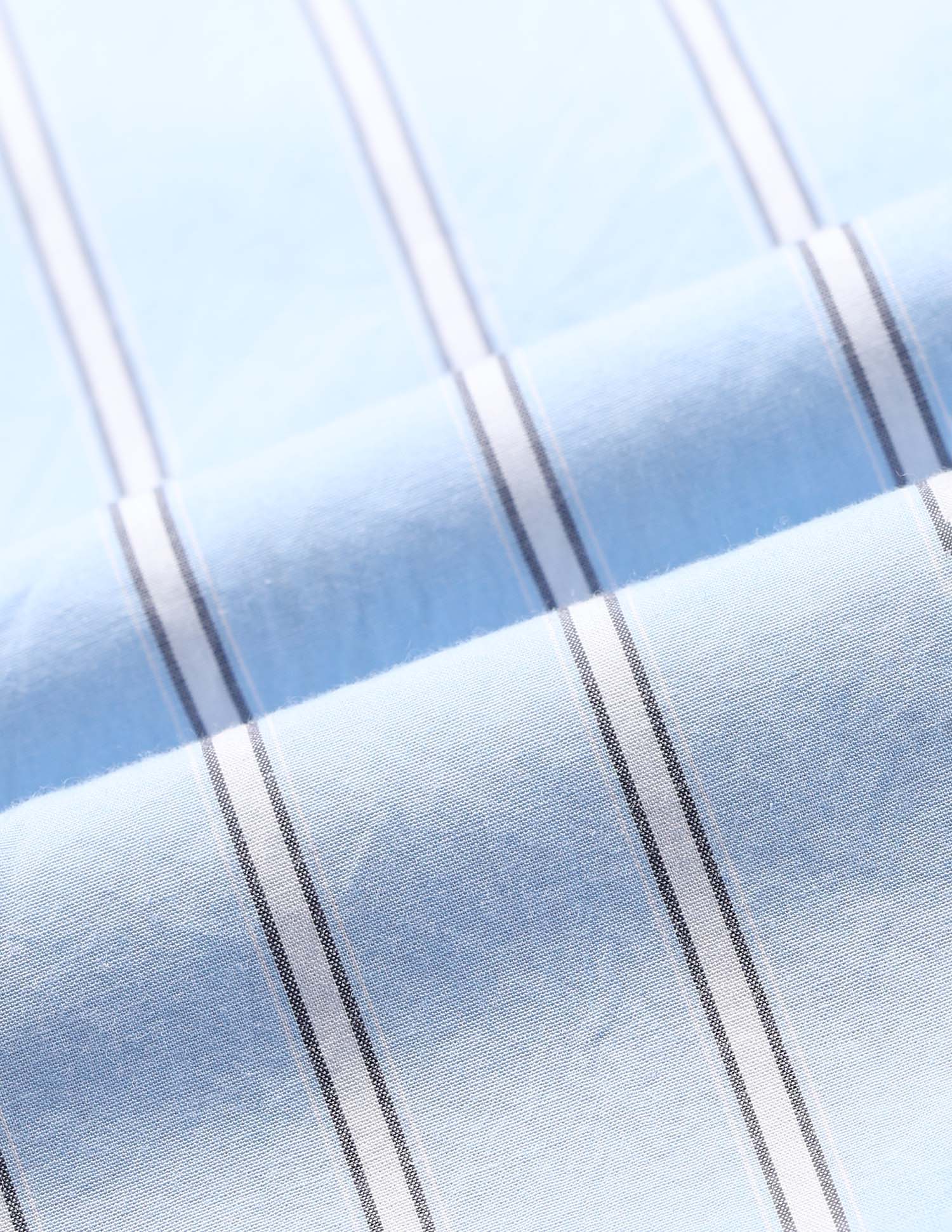 Vertical Striped Tailored Fit Shirt Light Blue - U.S. Polo Assn. India | Large