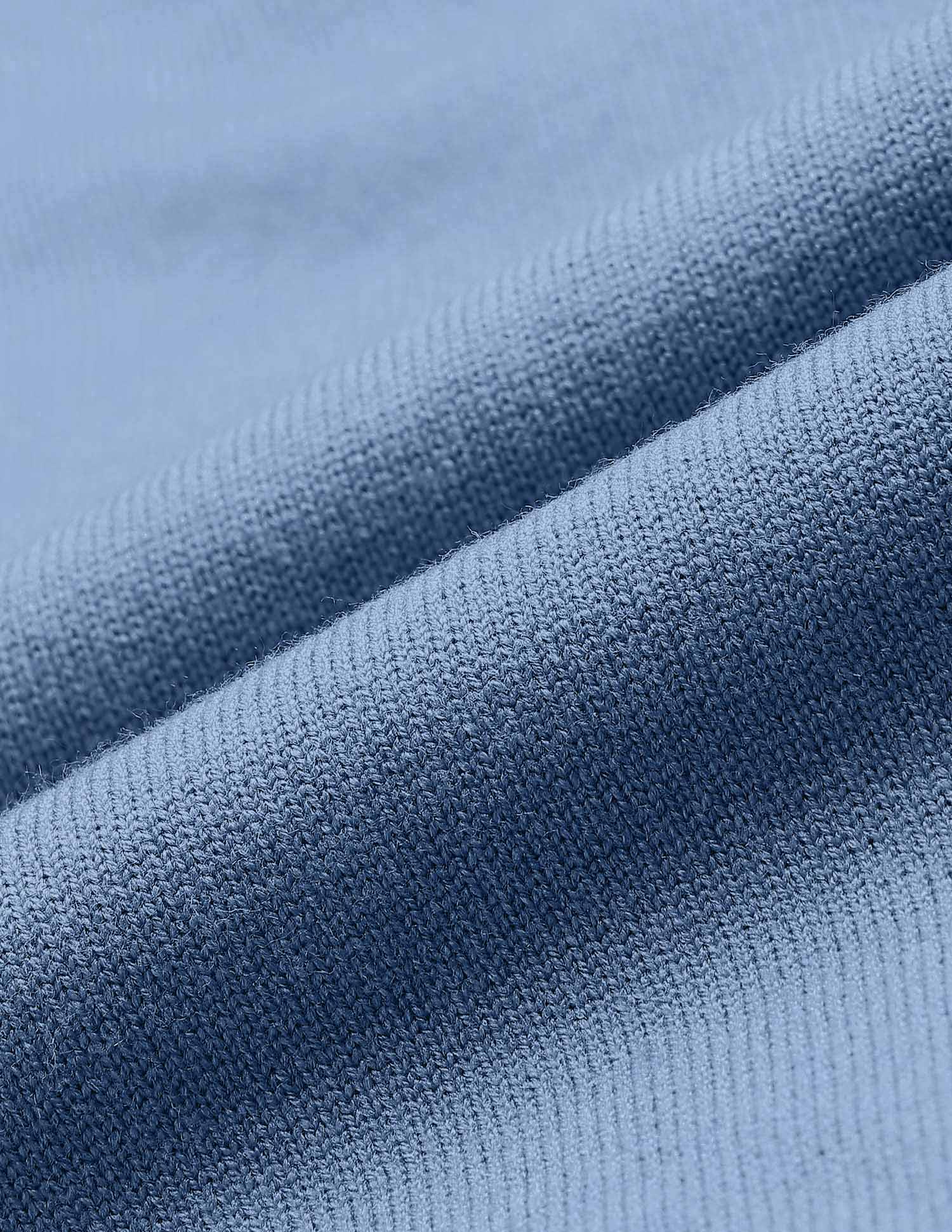 Solid Regular Fit Sweater Blue - U.S. POLO ASSN. | Large