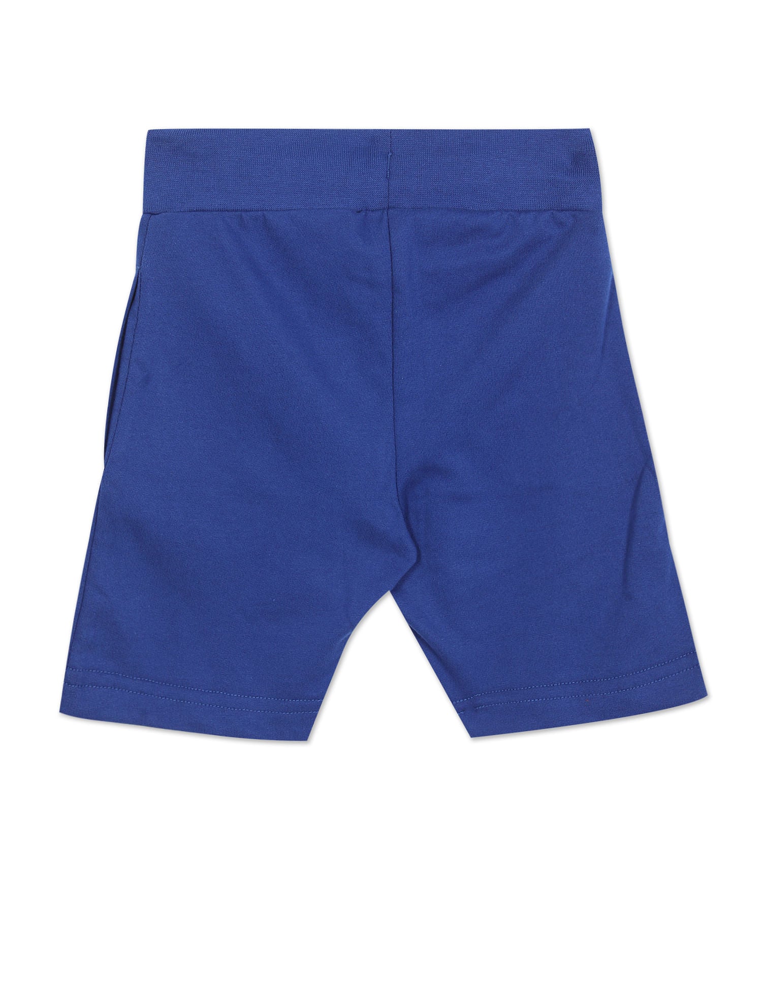 Boys Blue Mid Rise Printed Shorts Blue - U.S. Polo Assn. India | Large