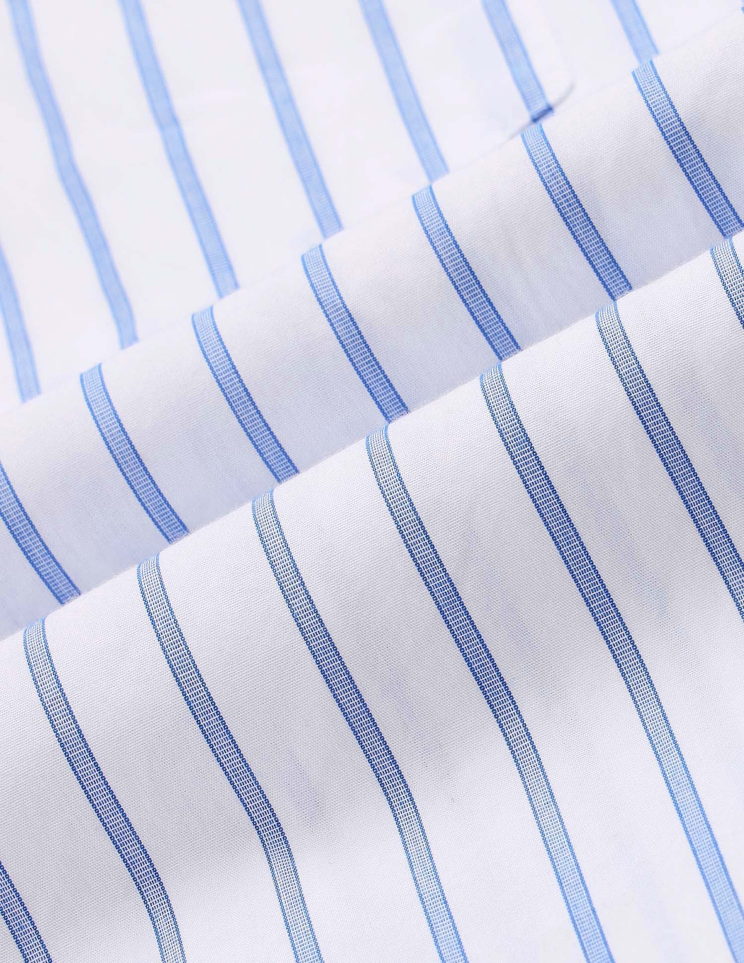 Vertical Striped Tailored Fit Shirt Blue - U.S. Polo Assn. India | Large