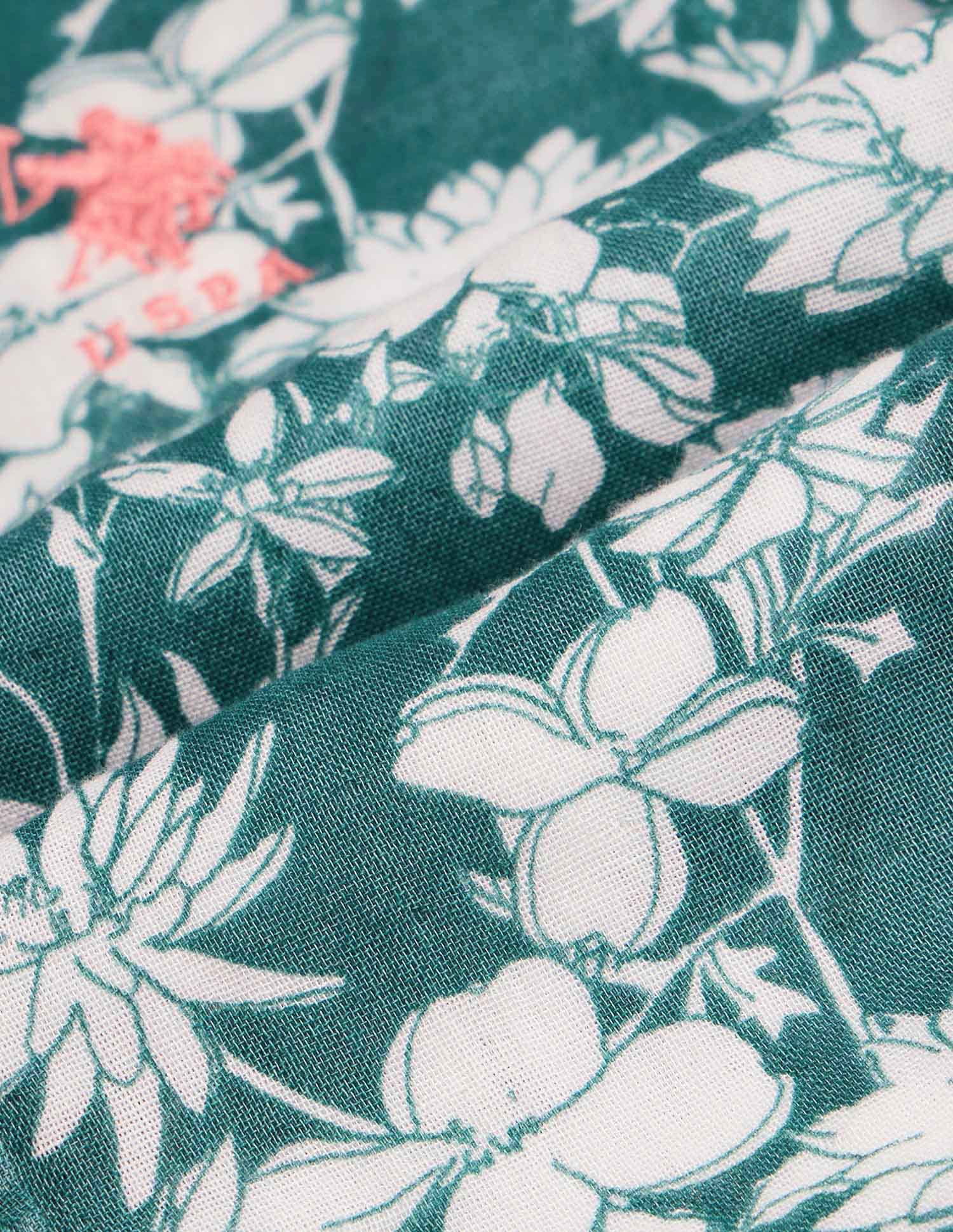 Boys Pure Cotton Regular Fit Shirt Green - U.S. POLO ASSN. | Large