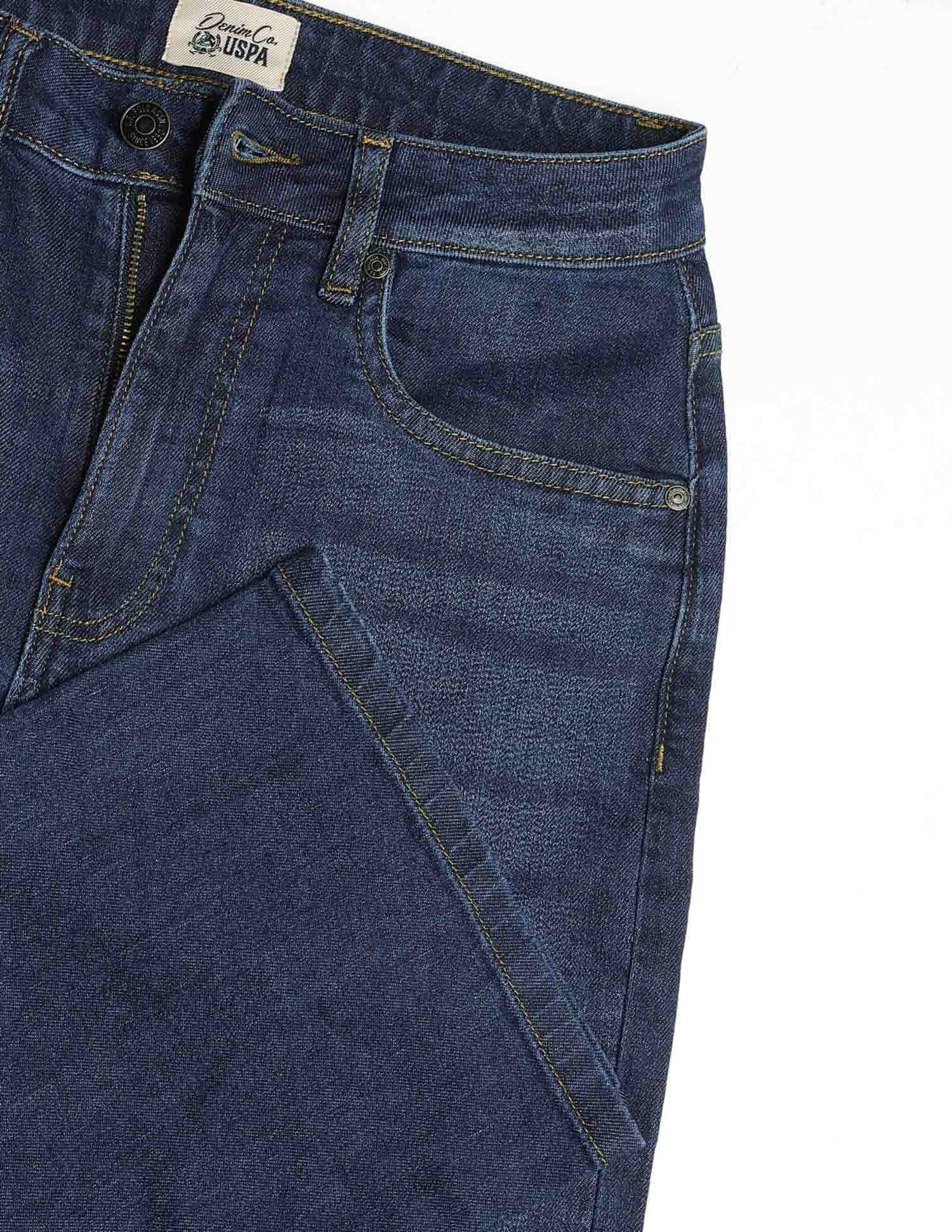 High Rise Straight Fit Jeans Blue - U.S. Polo Assn. India | Large