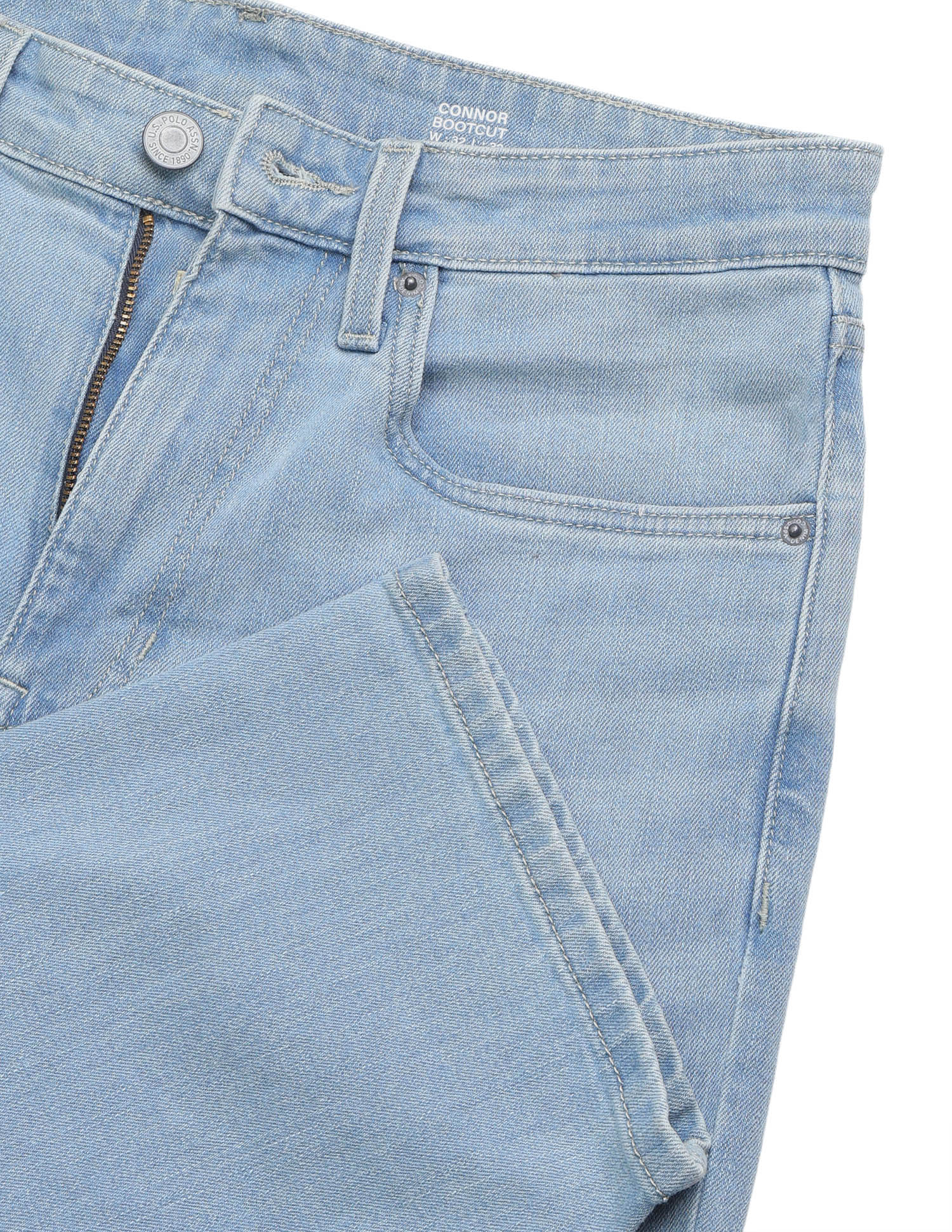 Connor Bootcut Fit Blue Jeans Light Blue - U.S. Polo Assn. India | Large