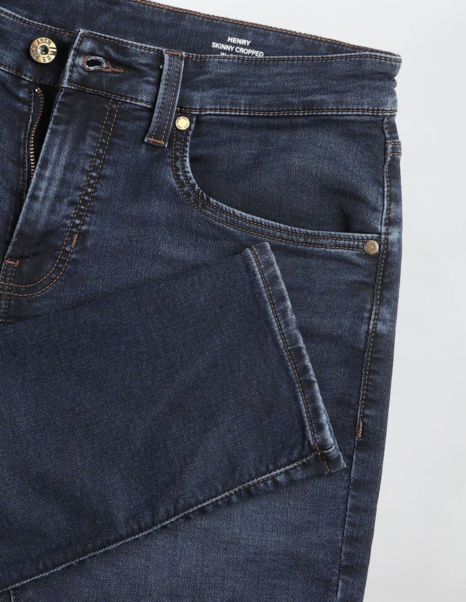 Henry Tapered Fit Blue Jeans Blue - U.S. POLO ASSN. | Large