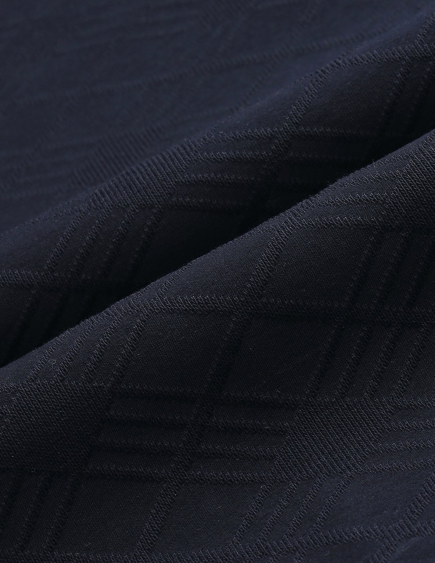 Self Design Geometric Slim Fit Polo Shirt Navy - U.S. Polo Assn. India | Large