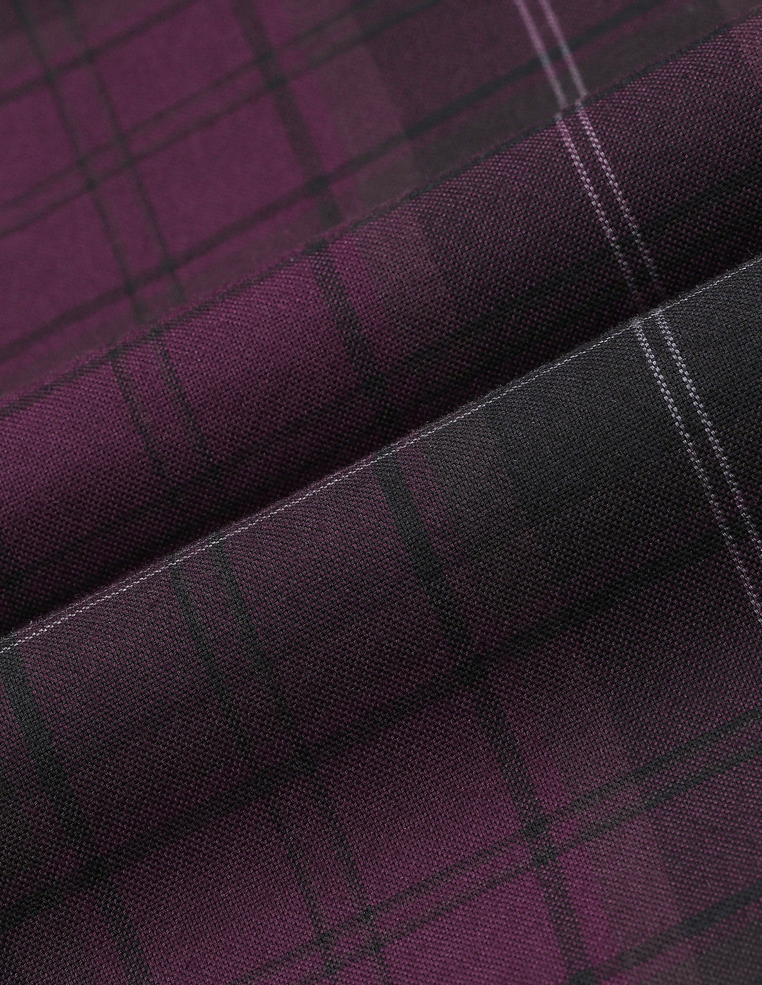 Plaid Checked Regular Fit Shirt Wine - U.S. Polo Assn. India | Large