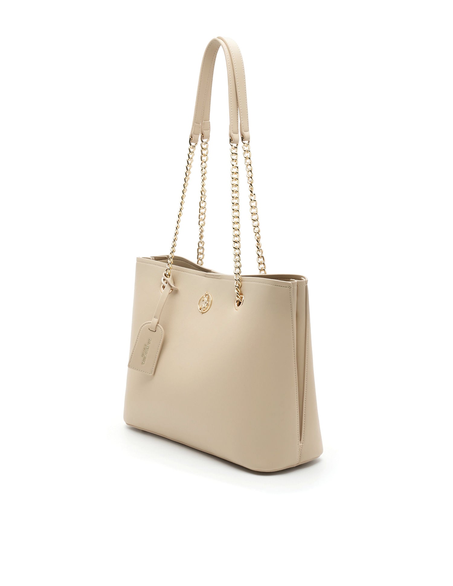 Gabby Solid Tote Bag Nude - U.S. POLO ASSN. | Large