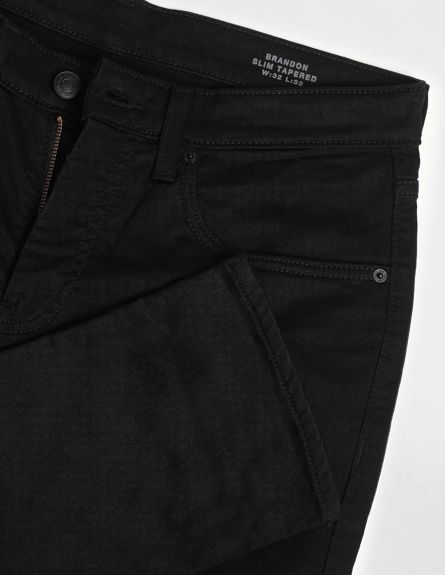 Slim Tapered Black Jeans Black - U.S. POLO ASSN. | Large