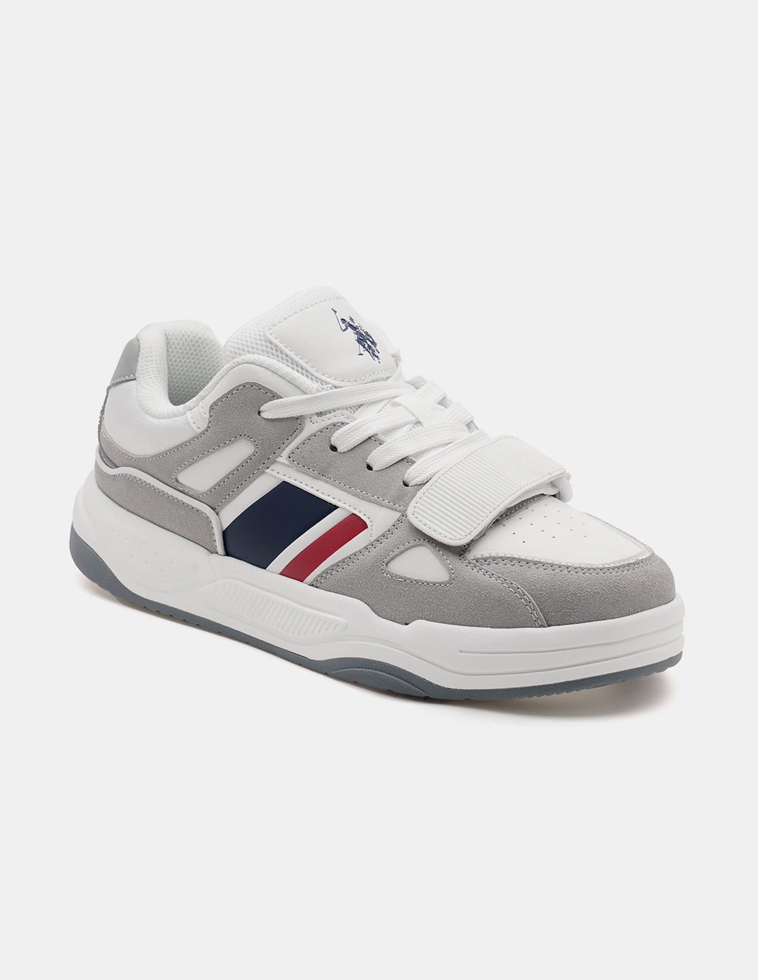 Men Steven Colour Blocked Sneakers Grey - U.S. Polo Assn. India | Large