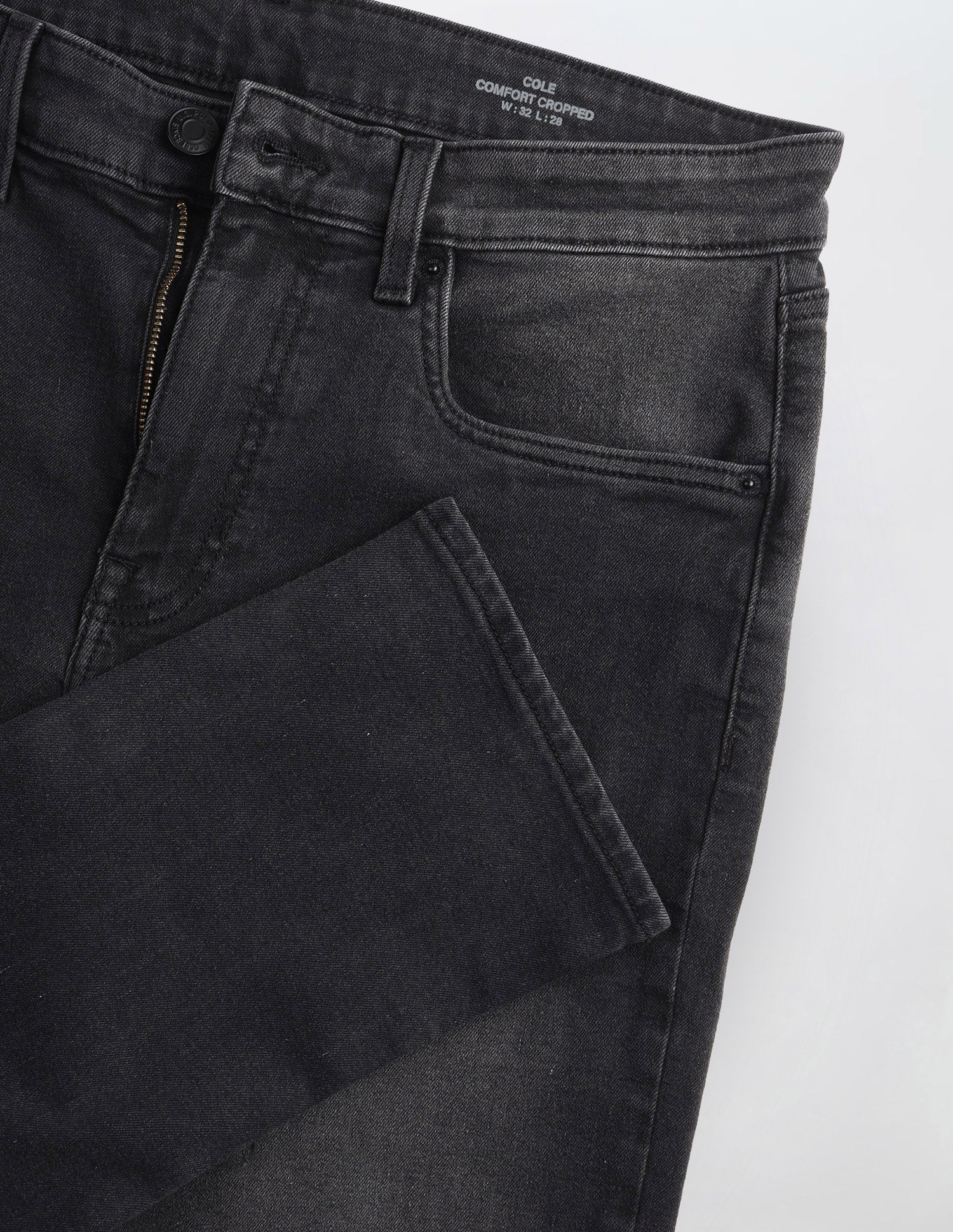 Cole Comfort Cropped Fit Black Jeans Black - U.S. Polo Assn. India | Large