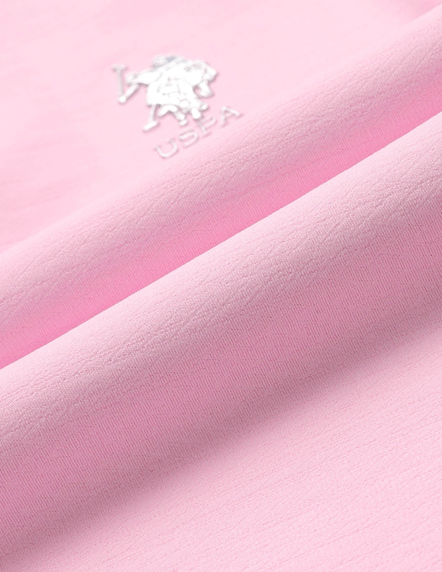 Boys Solid Regular Fit Polo Shirt Light Pink - U.S. POLO ASSN. | Large