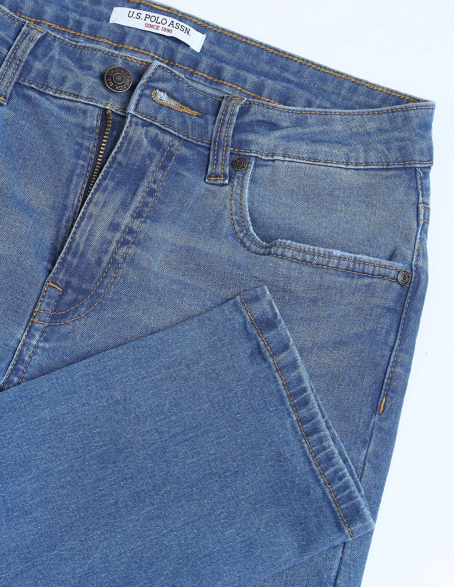 Mid Rise Slim Fit Jeans Blue - U.S. POLO ASSN. | Large