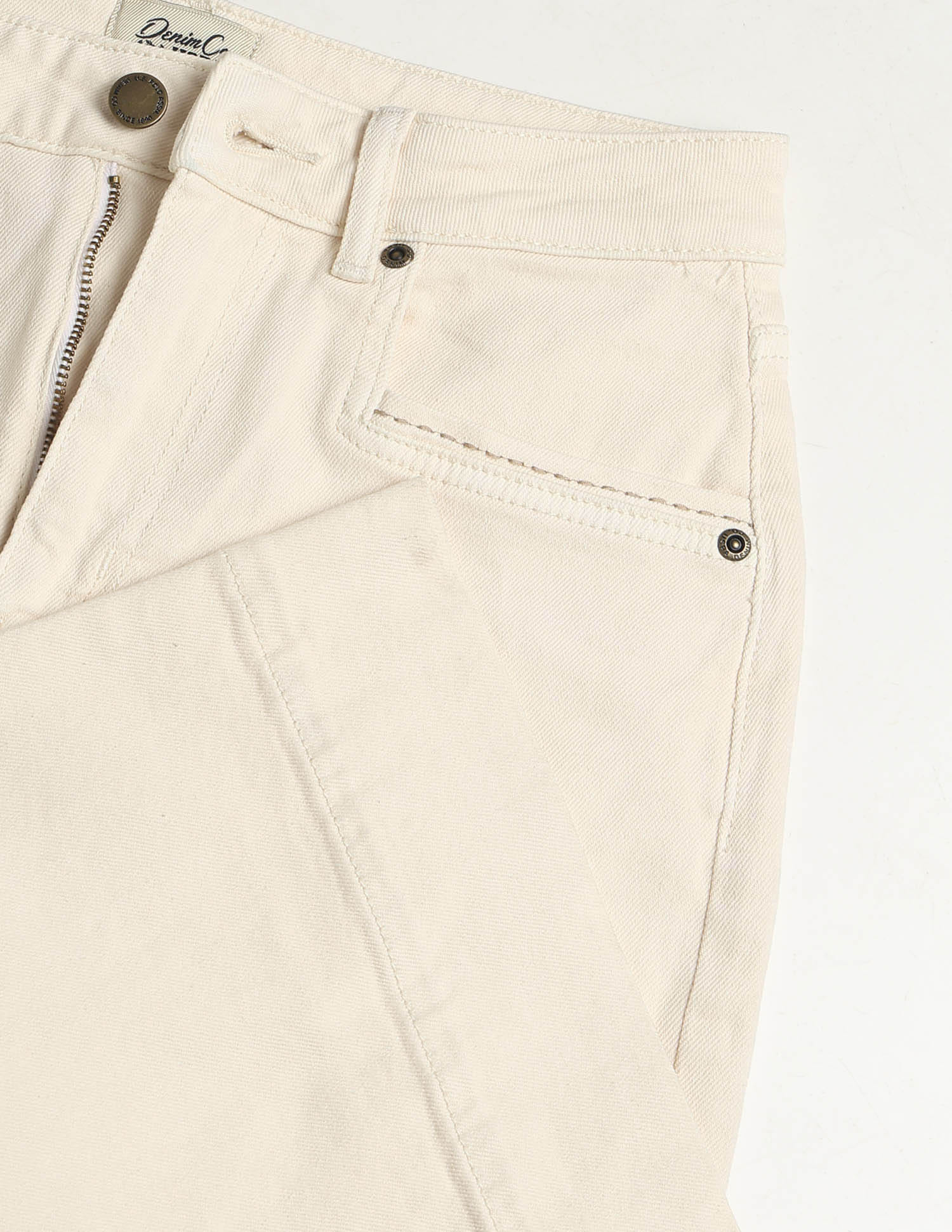 High Rise Wide Leg Fit Jeans White - U.S. Polo Assn. India | Large