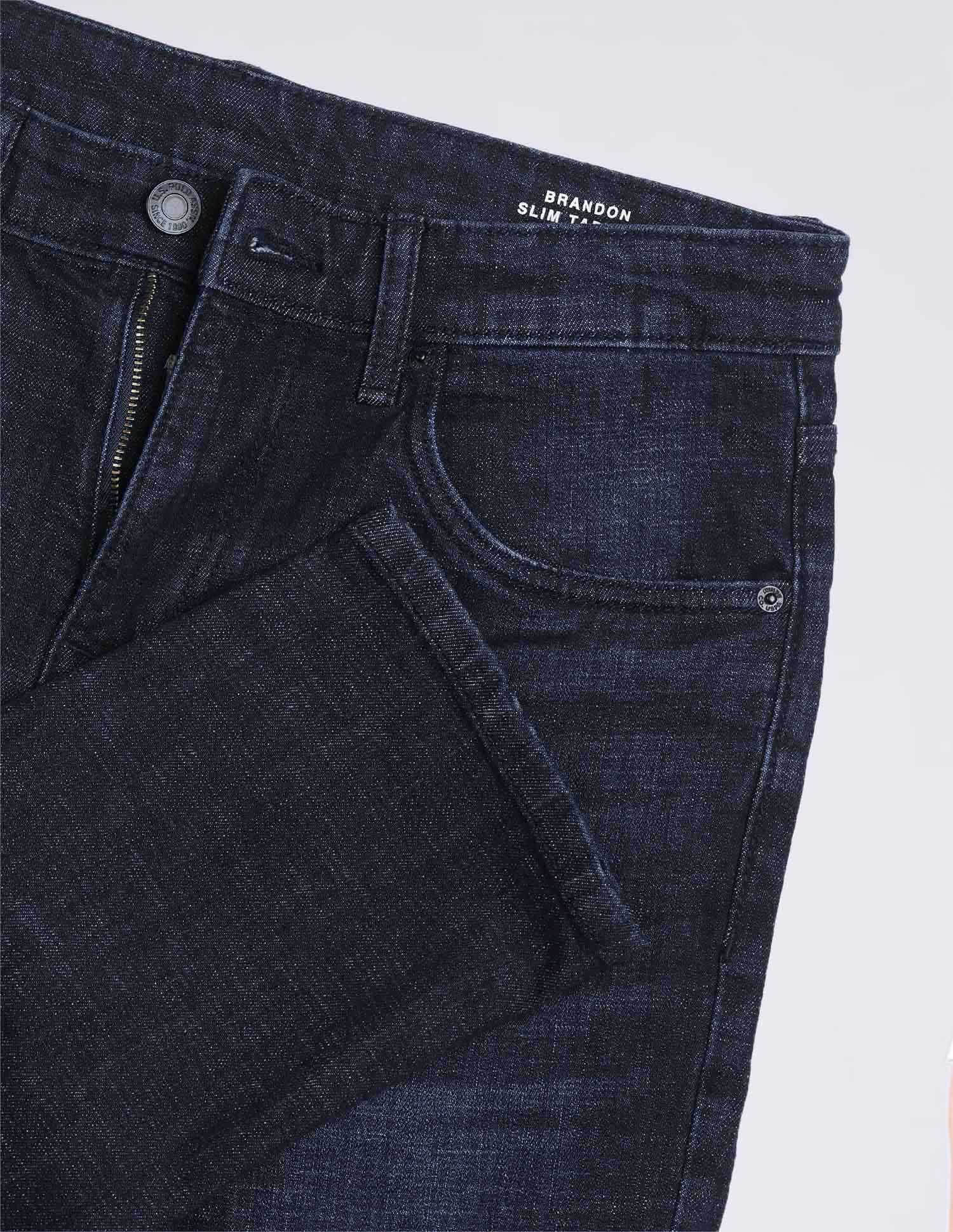 Brandon Slim Tapered Fit Blue Jeans Blue - U.S. POLO ASSN. | Large