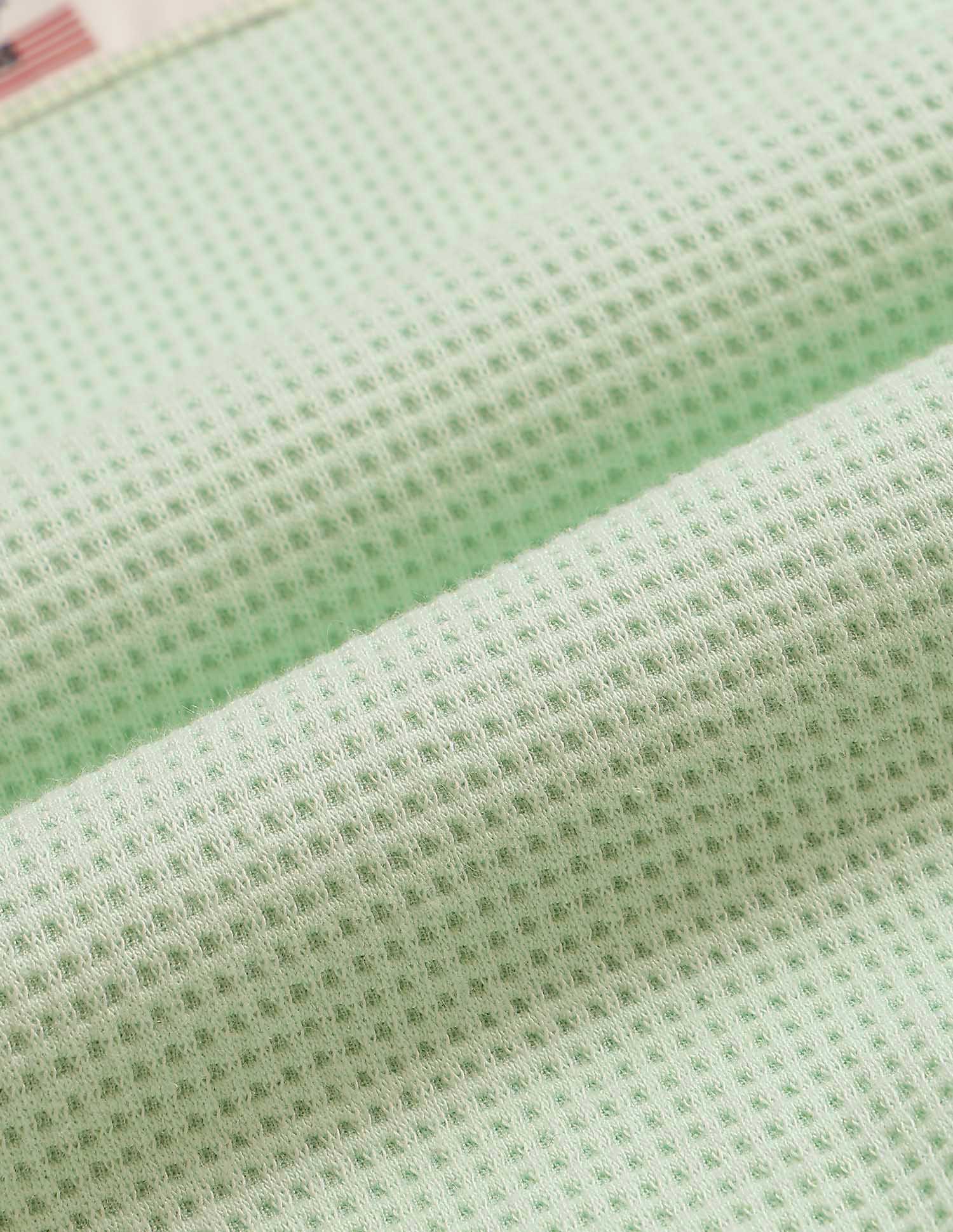 Boys Textured Oversized Fit T-Shirt Light Green - U.S. Polo Assn. India | Large