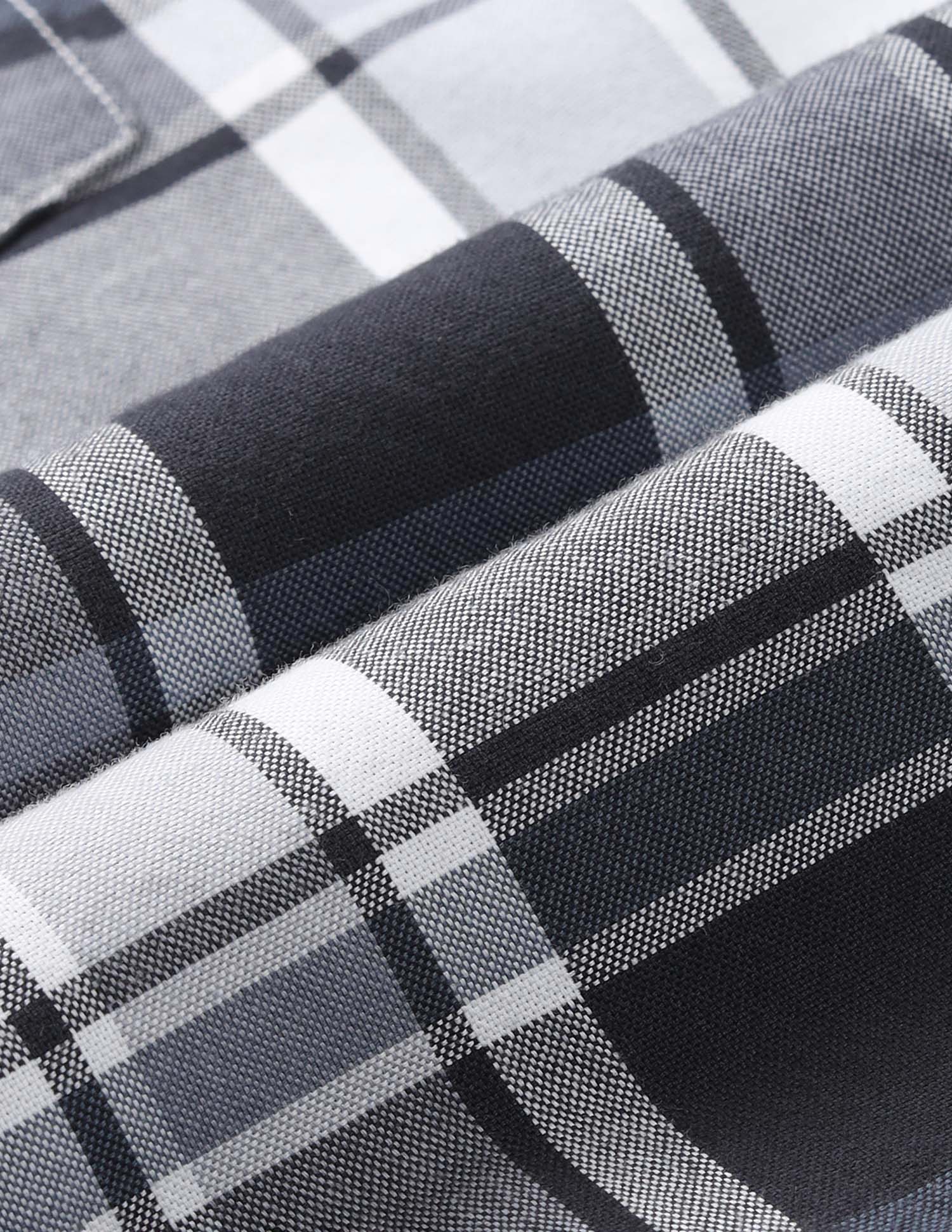 Plaid Checked Tailored Fit Shirt Grey - U.S. Polo Assn. India | Large