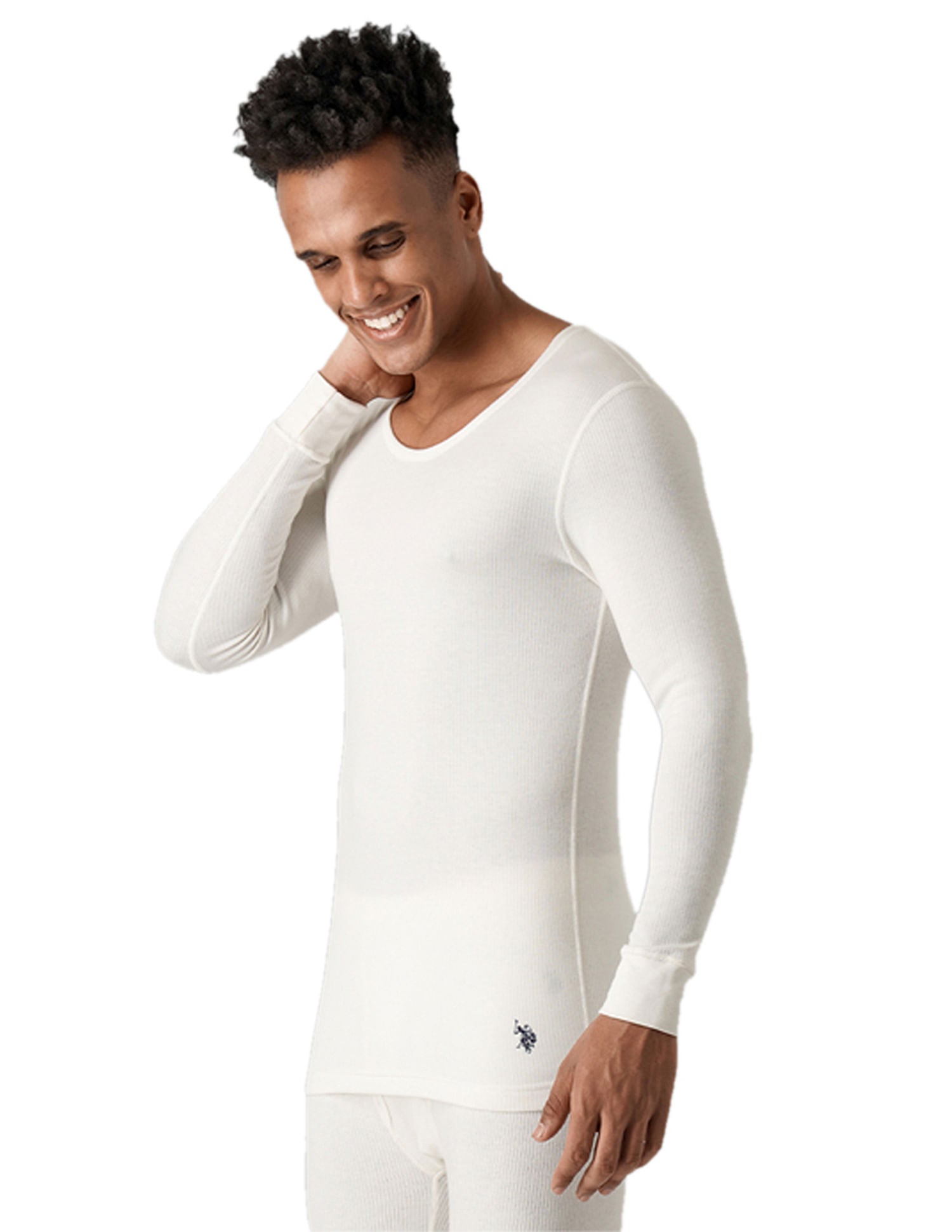 Slim Fit Tri Blend I752 Thermal T-Shirt - Pack Of 1 White - U.S. POLO ASSN. | Large