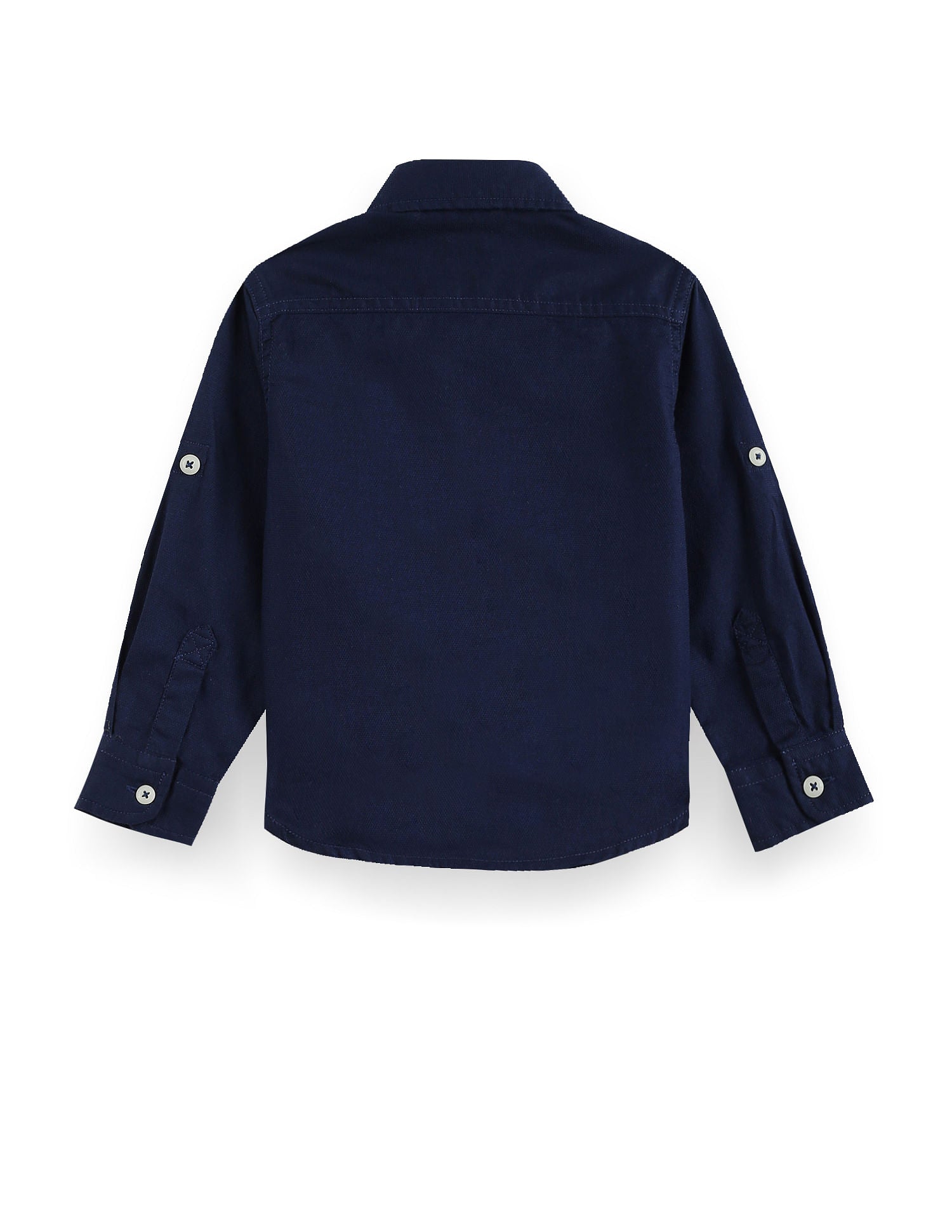 Dobby Cotton Shirt Navy - U.S. POLO ASSN. | Large