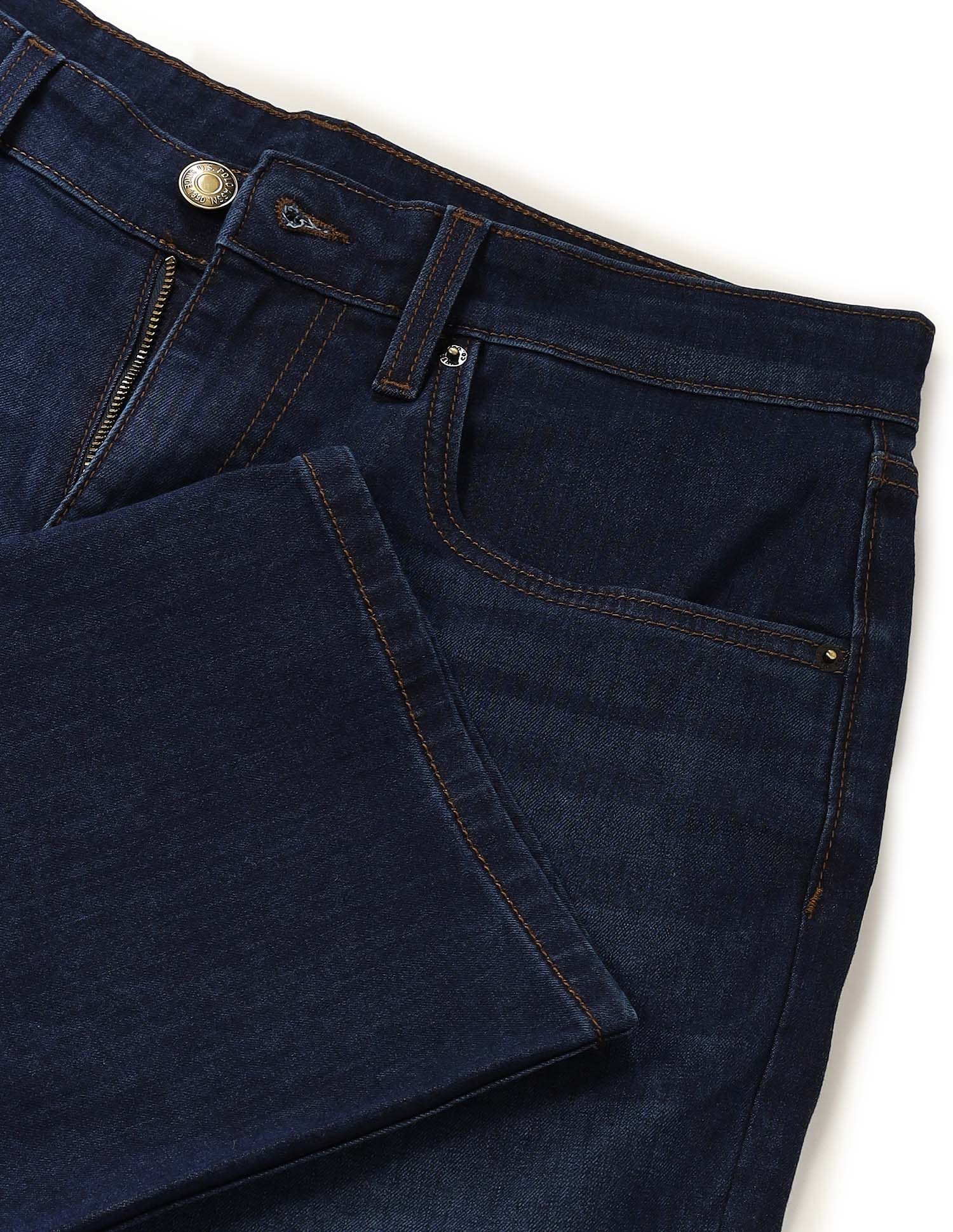 Harold Slim Straight Fit Blue Jeans Dark Indigo - U.S. POLO ASSN. | Large