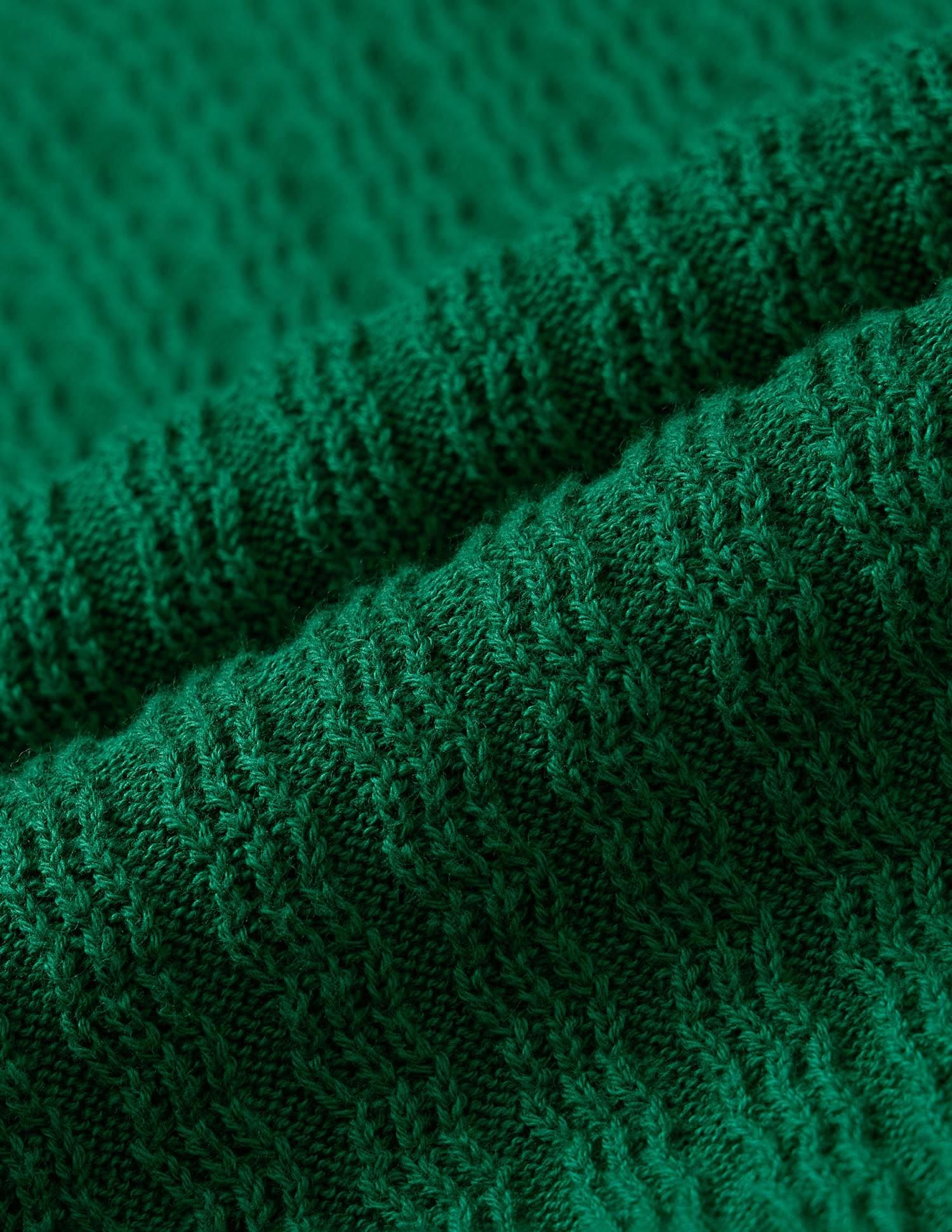 Textured Relaxed Fit Sweater Green - U.S. POLO ASSN. | Large