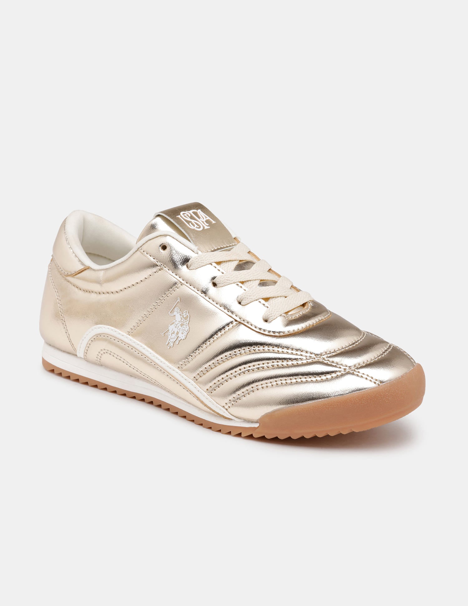 Ellery Retro Sneakers Shoes Gold - U.S. Polo Assn. India | Large