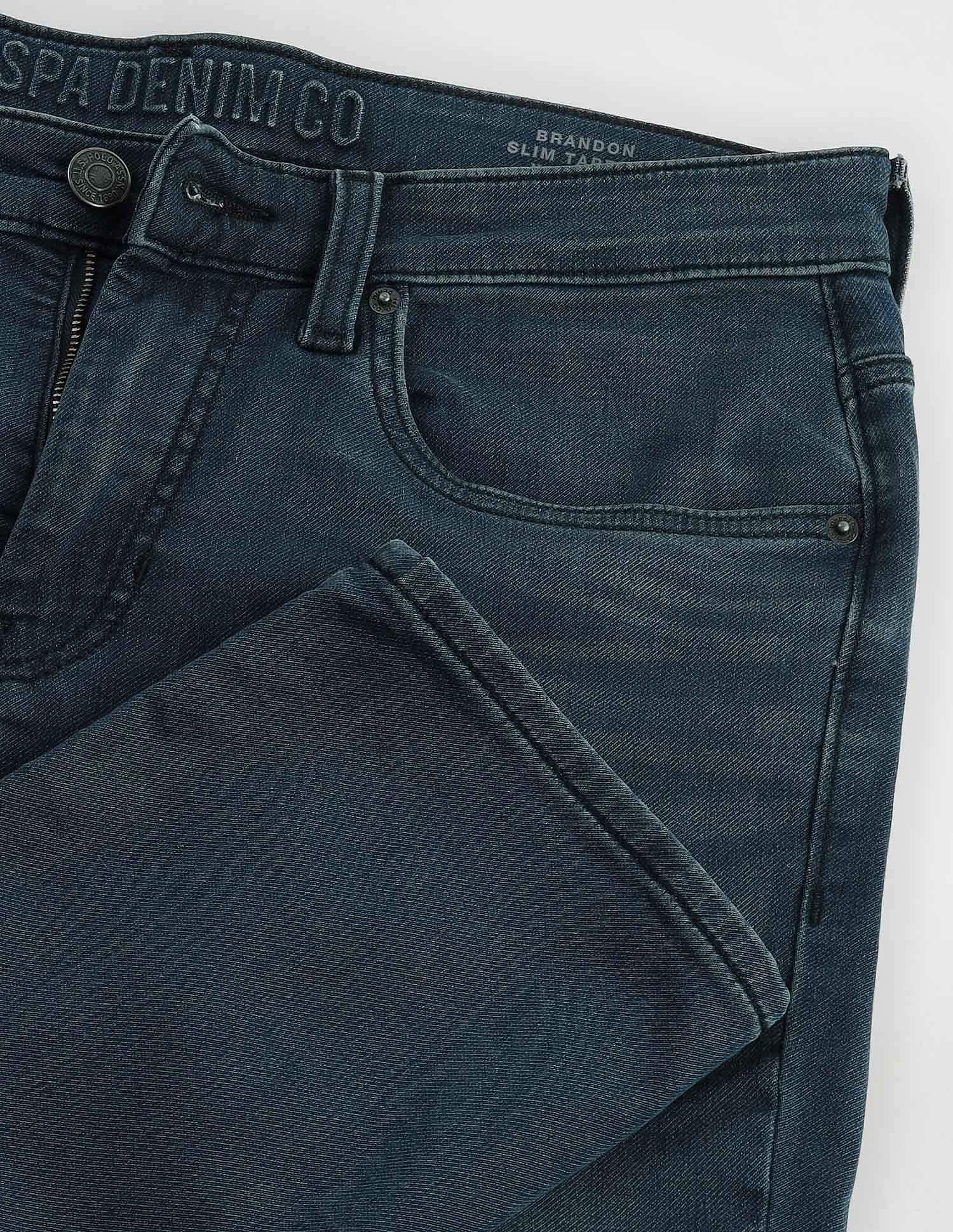 Brandon Slim Tapered Blue Jeans Blue - U.S. Polo Assn. India | Large