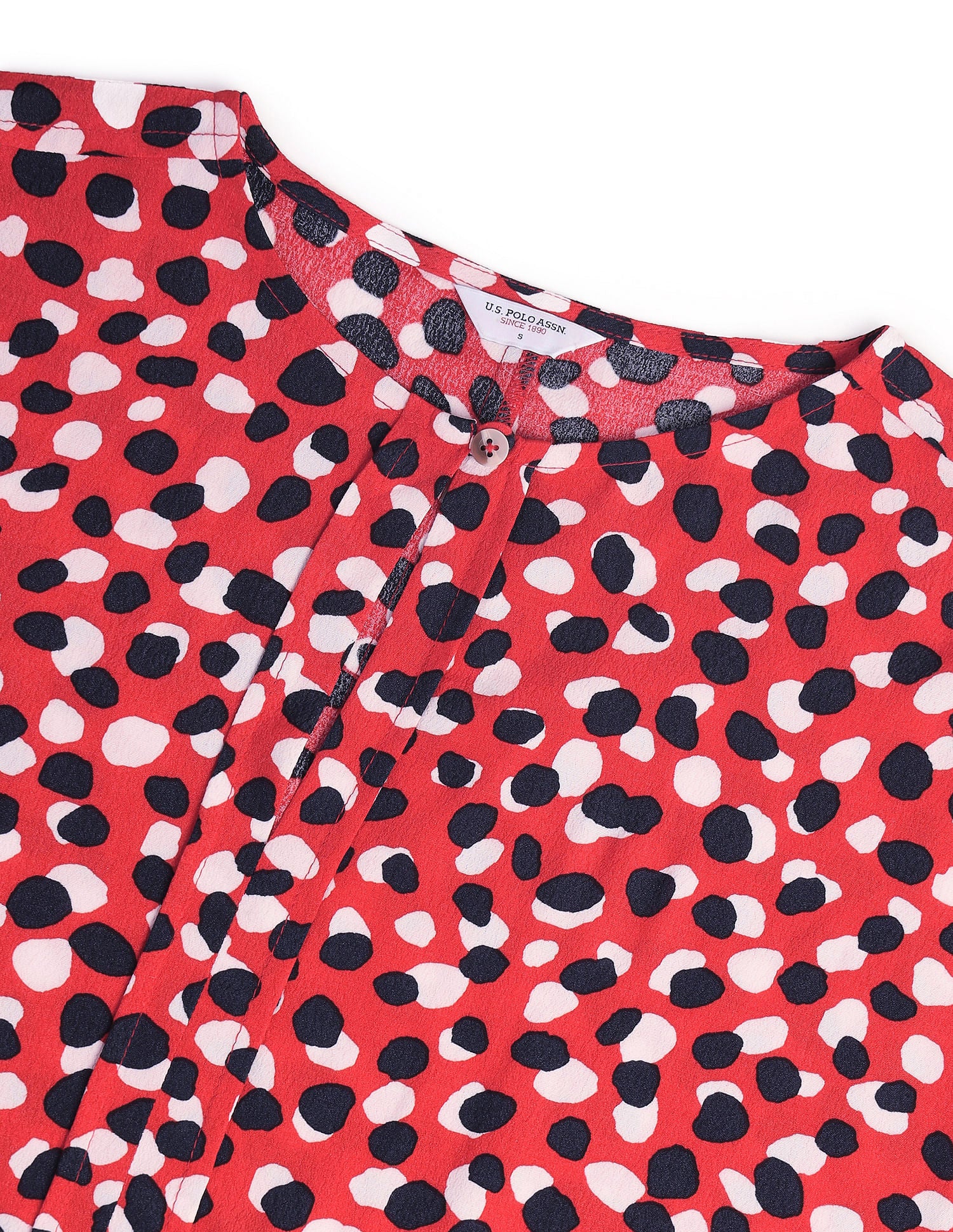 Geometric Print Shift Dress Red - U.S. POLO ASSN. | Large