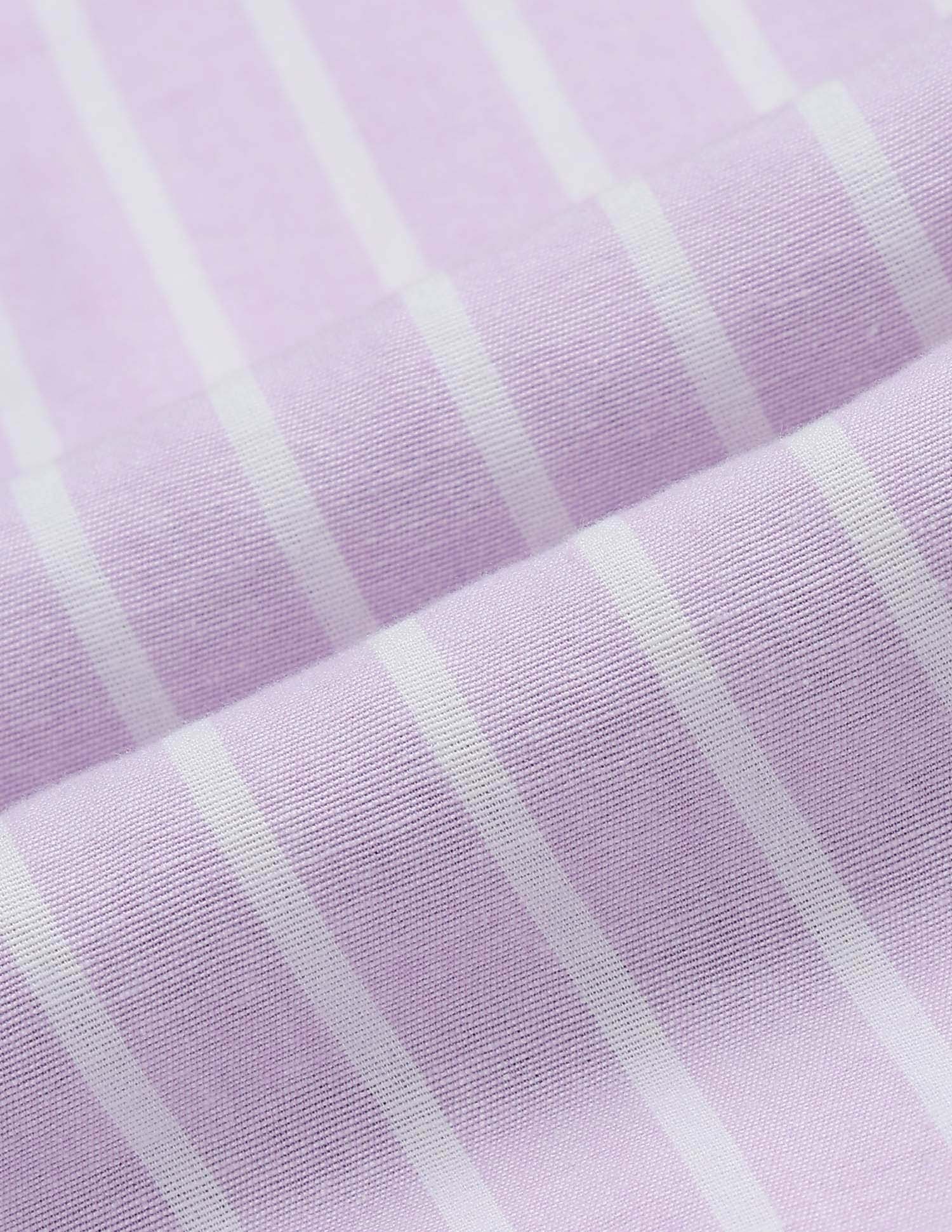 Boys Vertical Striped Dobby Shirt Lilac - U.S. POLO ASSN. | Large