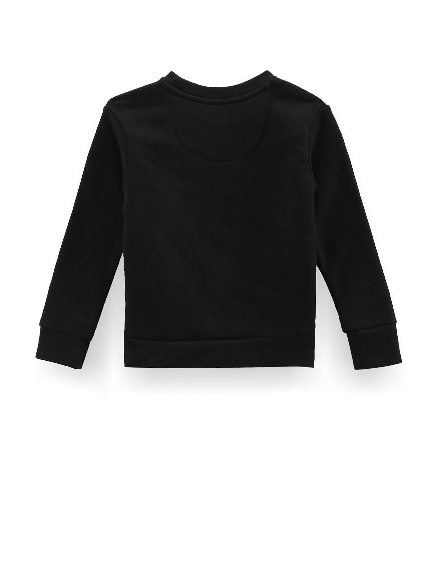 Crew Neck Brand Print Sweatshirt Black - U.S. POLO ASSN. | Large