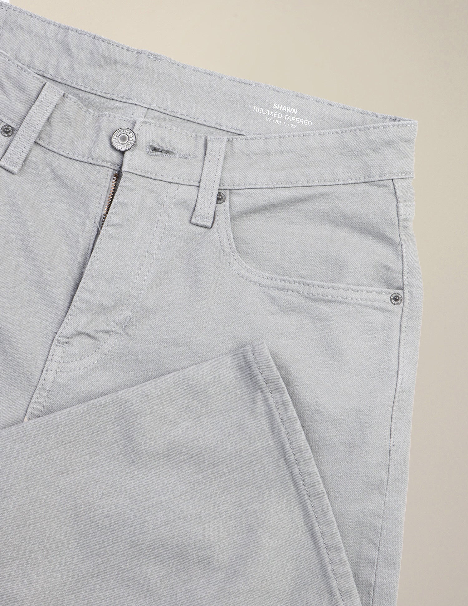 Shawn Relaxed Fit Grey Jeans Grey - U.S. Polo Assn. India | Large