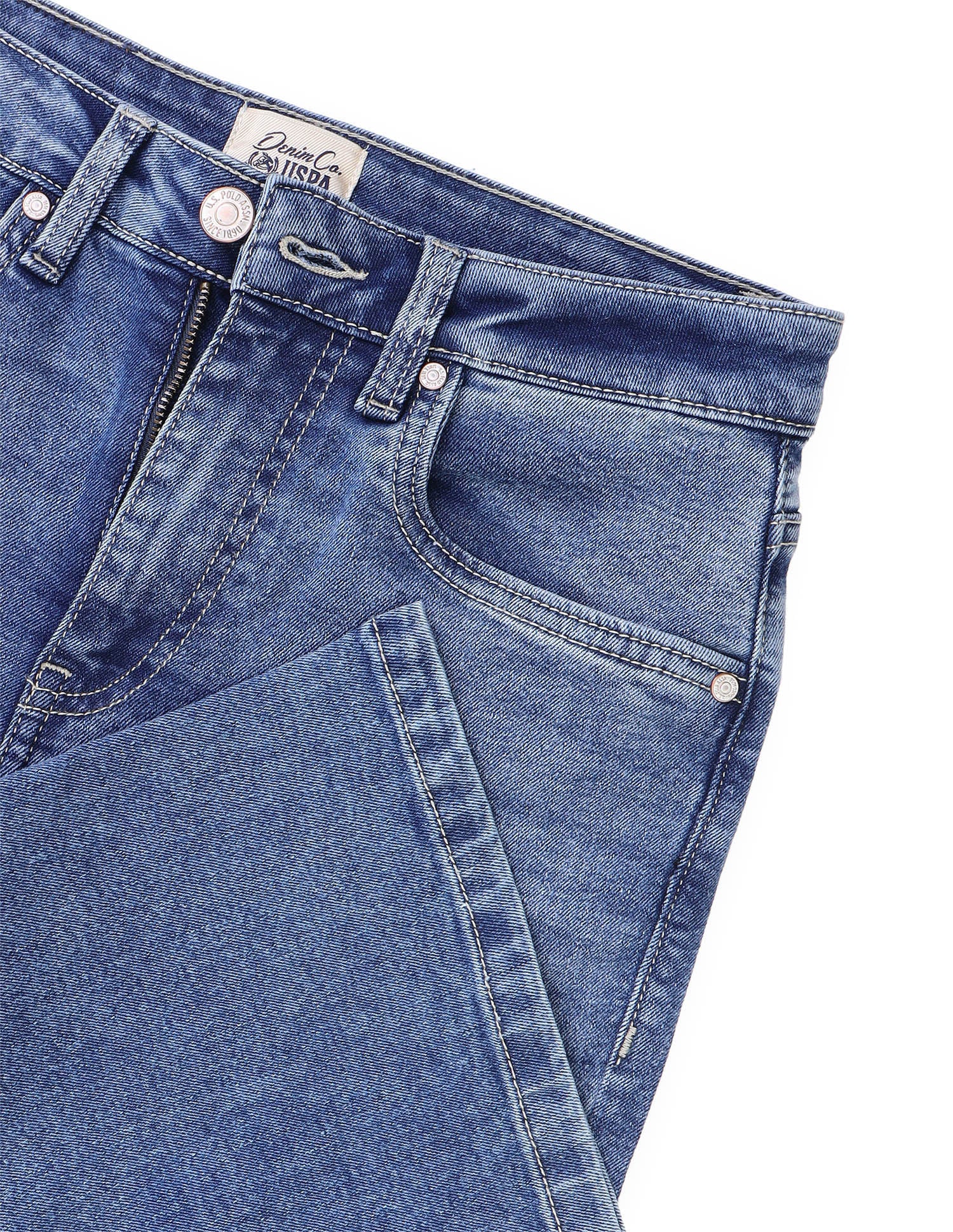 Bootcut Fit Blue Jeans Blue - U.S. Polo Assn. India | Large