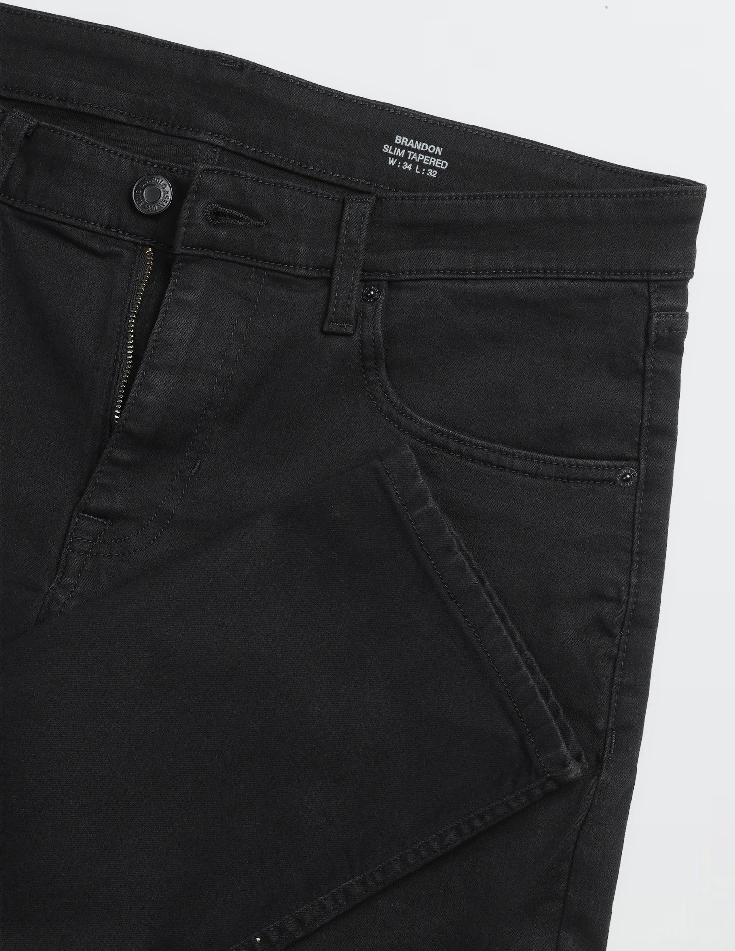 Brandon Slim-Tapered Fit Black Jeans Black - U.S. Polo Assn. India | Large