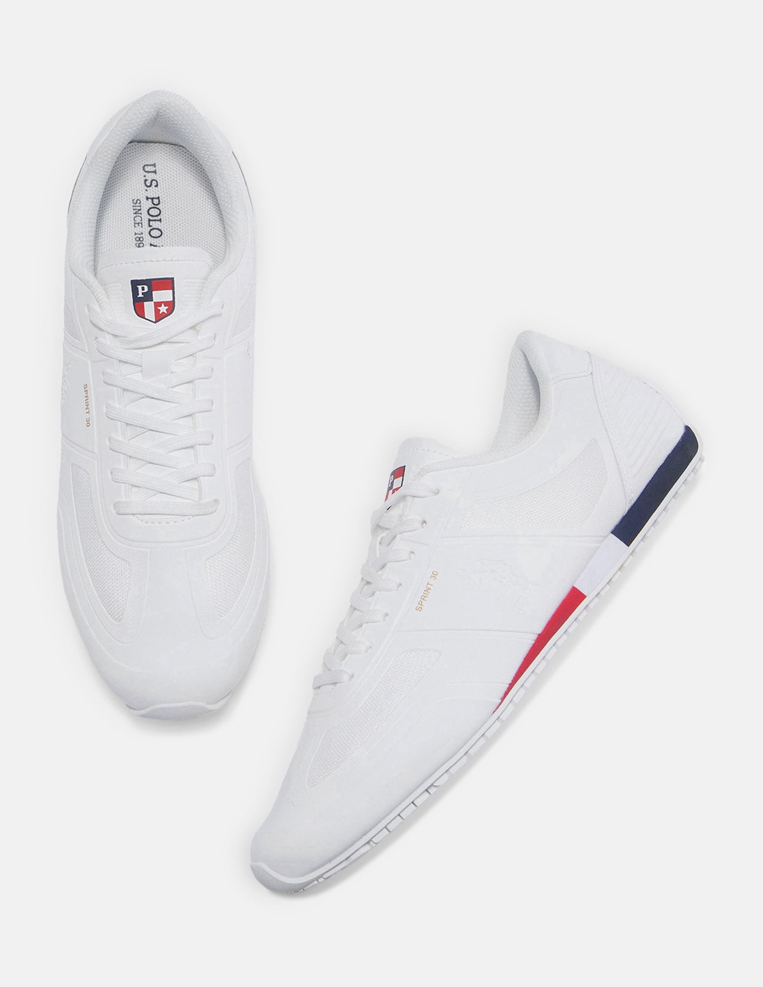 Sprint 30 Lace-Ups Sneakers White - U.S. Polo Assn. India | Large