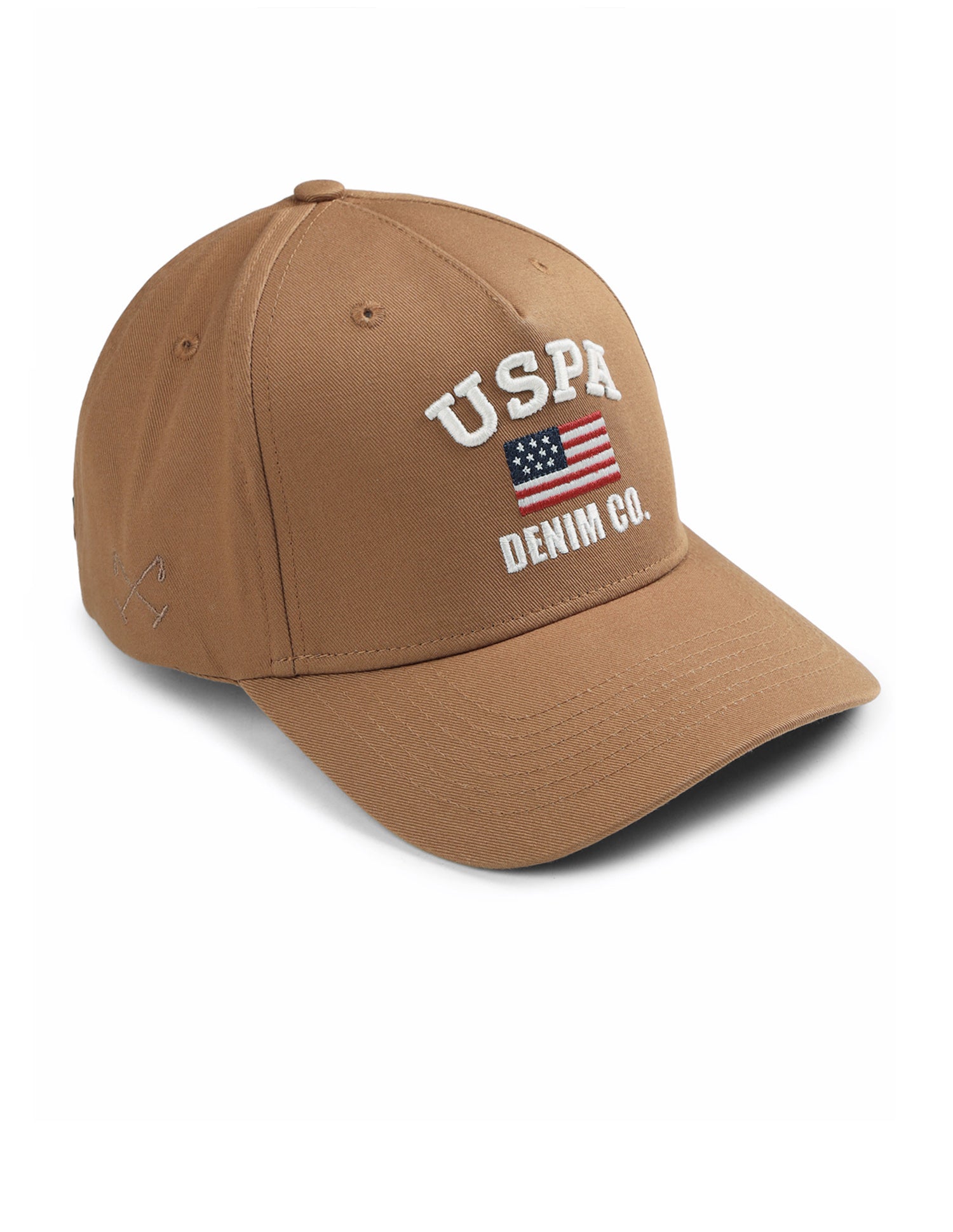 Brand Embroidered Cap Light Brown - U.S. Polo Assn. India | Large