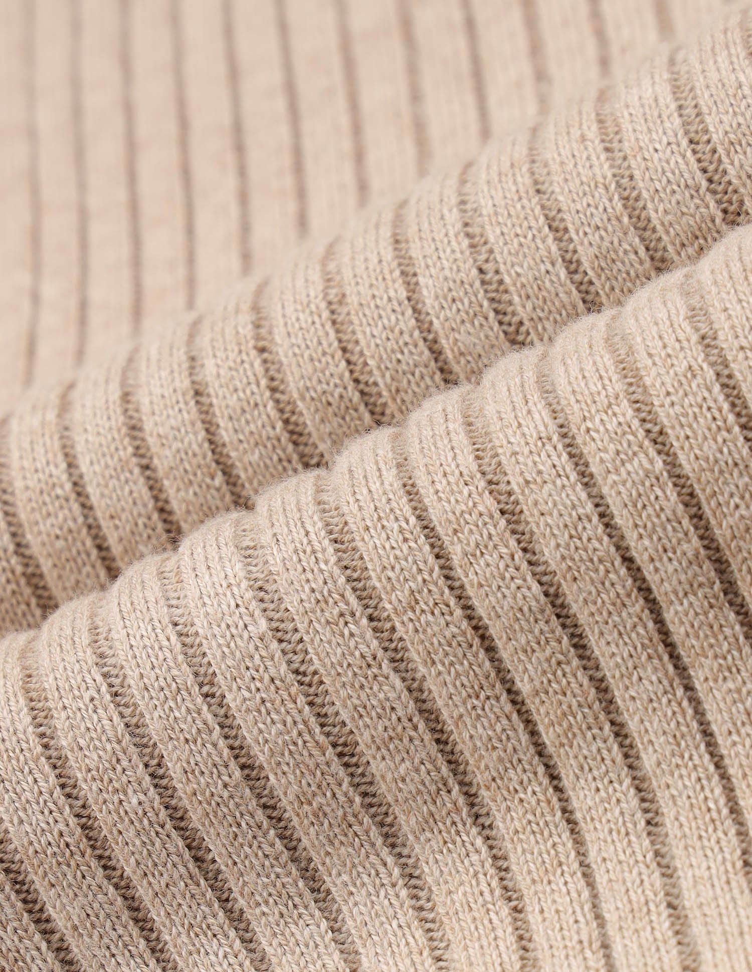 Ribbed Turtle Neck Sweater Ecru - U.S. POLO ASSN. | Large