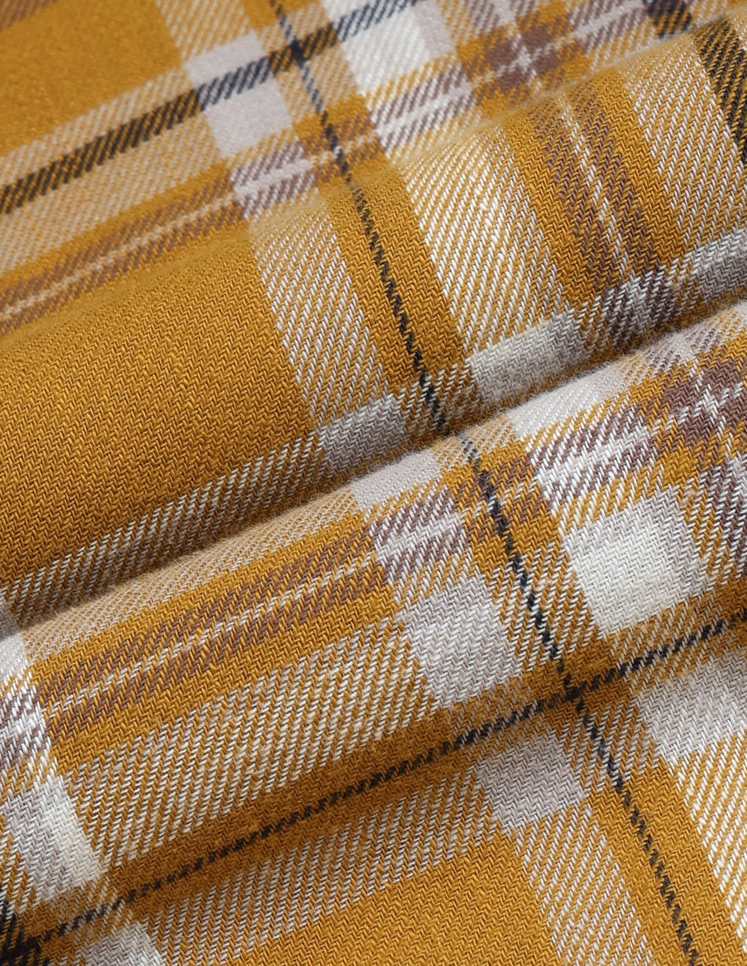 Twill Plaid Checked Shirt Yellow - U.S. Polo Assn. India | Large