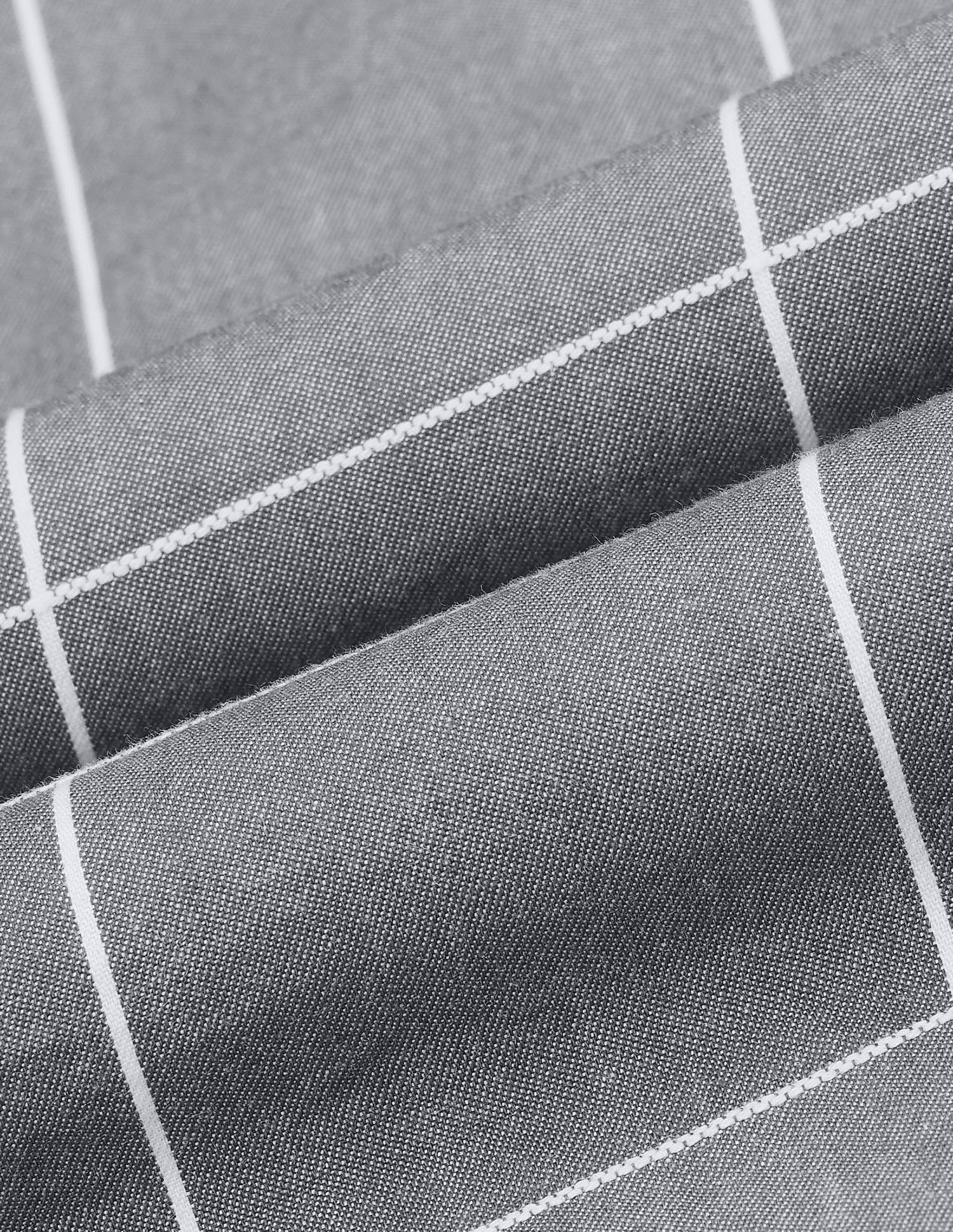 Windowpane Checked Twill Shirt Grey - U.S. Polo Assn. India | Large