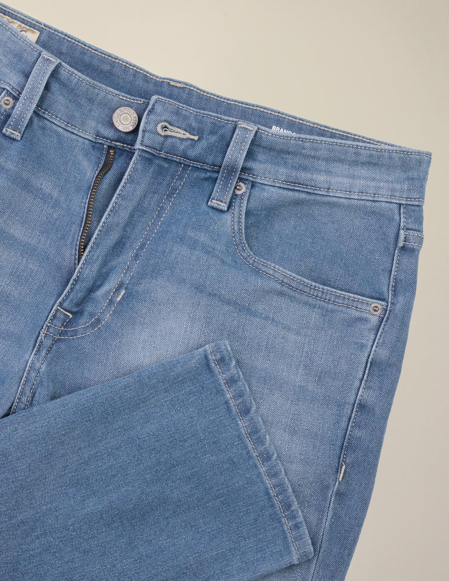Brandon Slim-Tapered Fit Blue Jeans Light Indigo - U.S. Polo Assn. India | Large