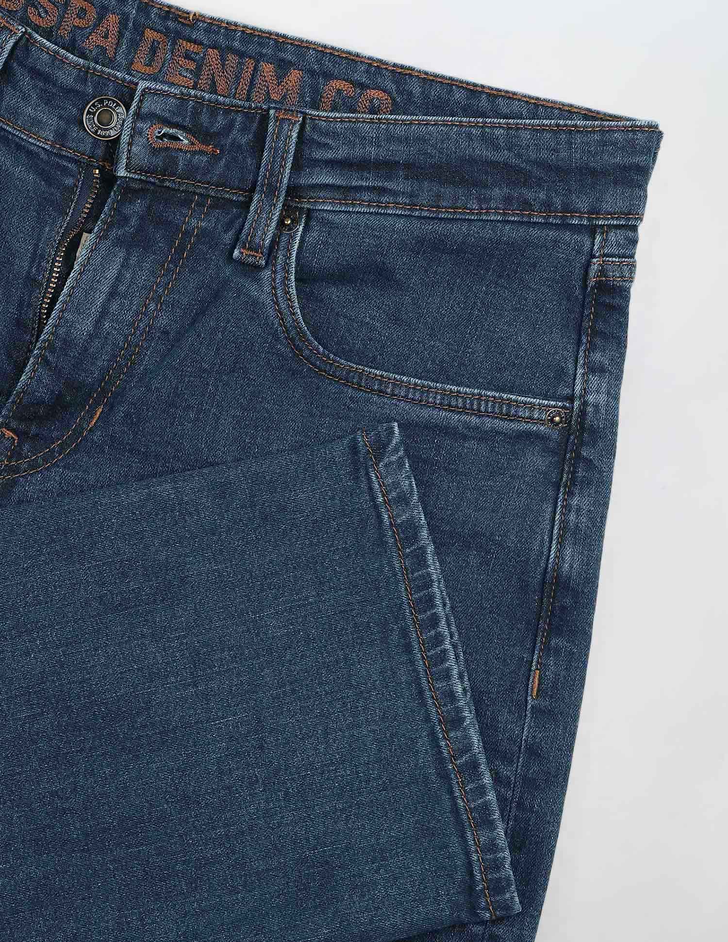 Shawn Relaxed Fit Blue Jeans Med Blue - U.S. Polo Assn. India | Large