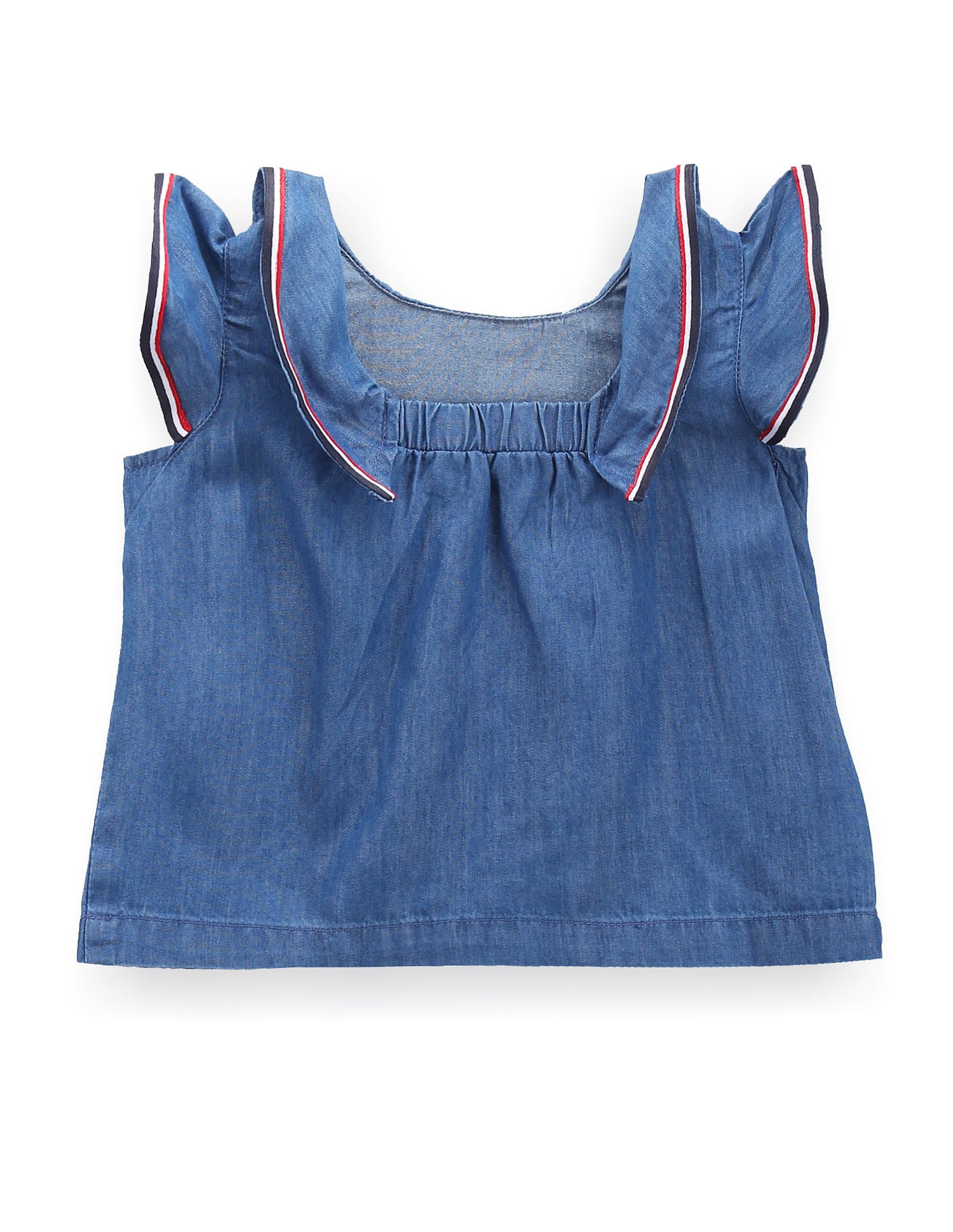 Girls Sleeveless Rufflle Top Indigo - U.S. Polo Assn. India | Large
