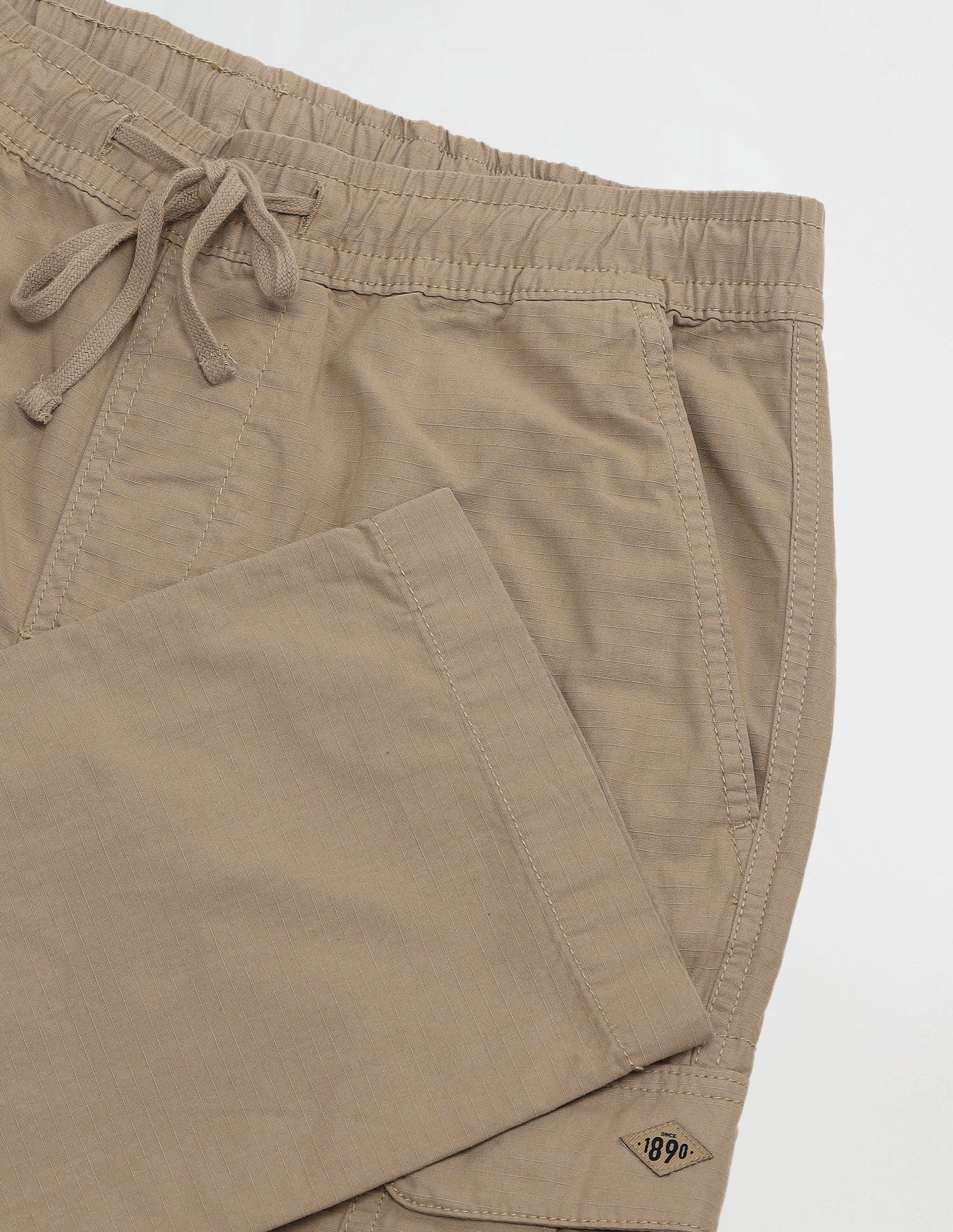 Straight Solid Trousers Stone - U.S. POLO ASSN. | Large