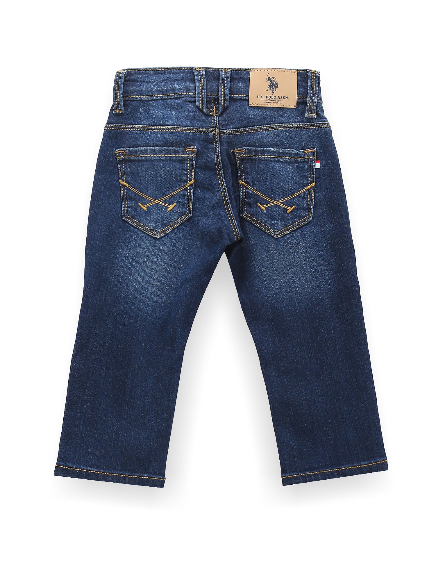 Boys Relaxed Fit Blue Jeans Blue - U.S. POLO ASSN. | Large