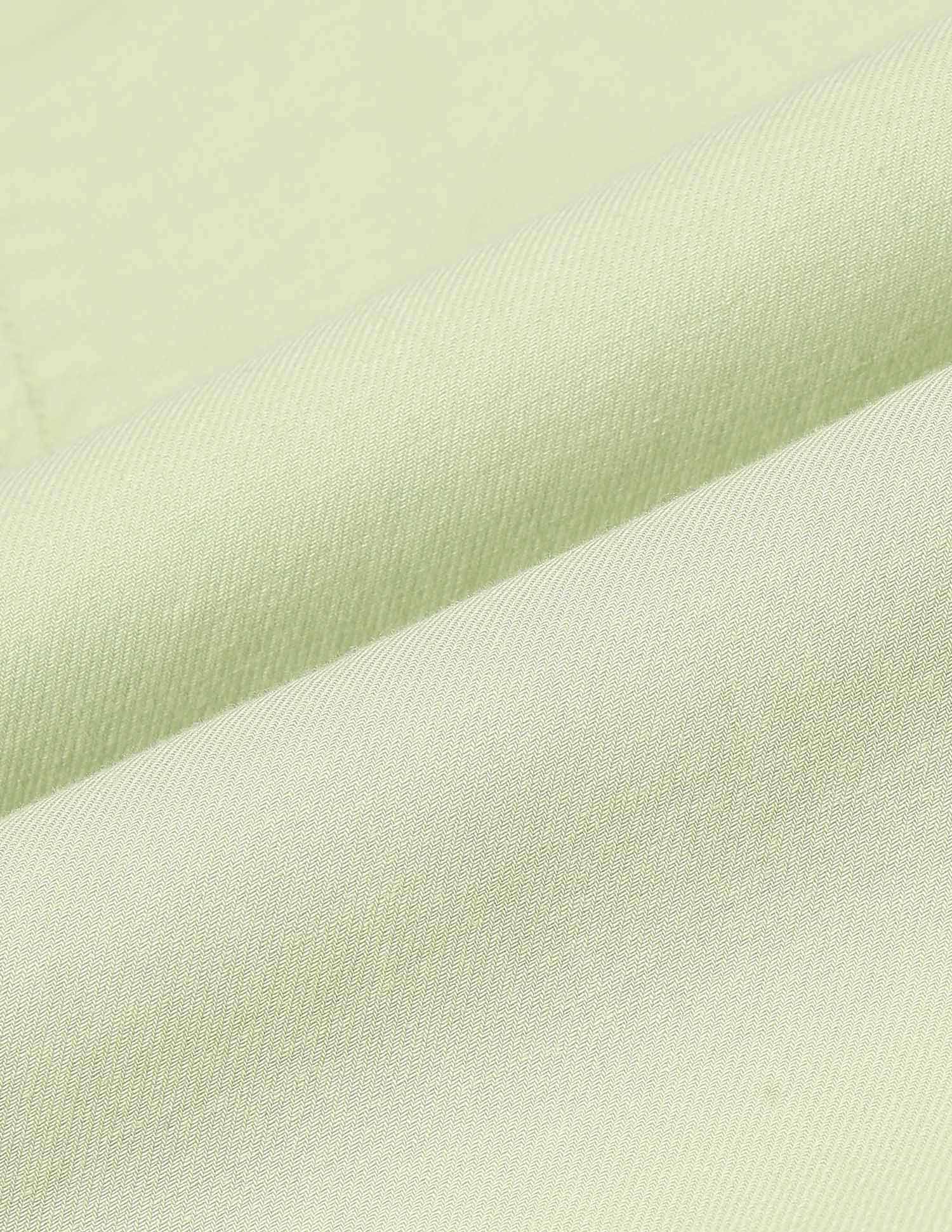 Solid Regular Fit Twill Shirt Light Green - U.S. Polo Assn. India | Large