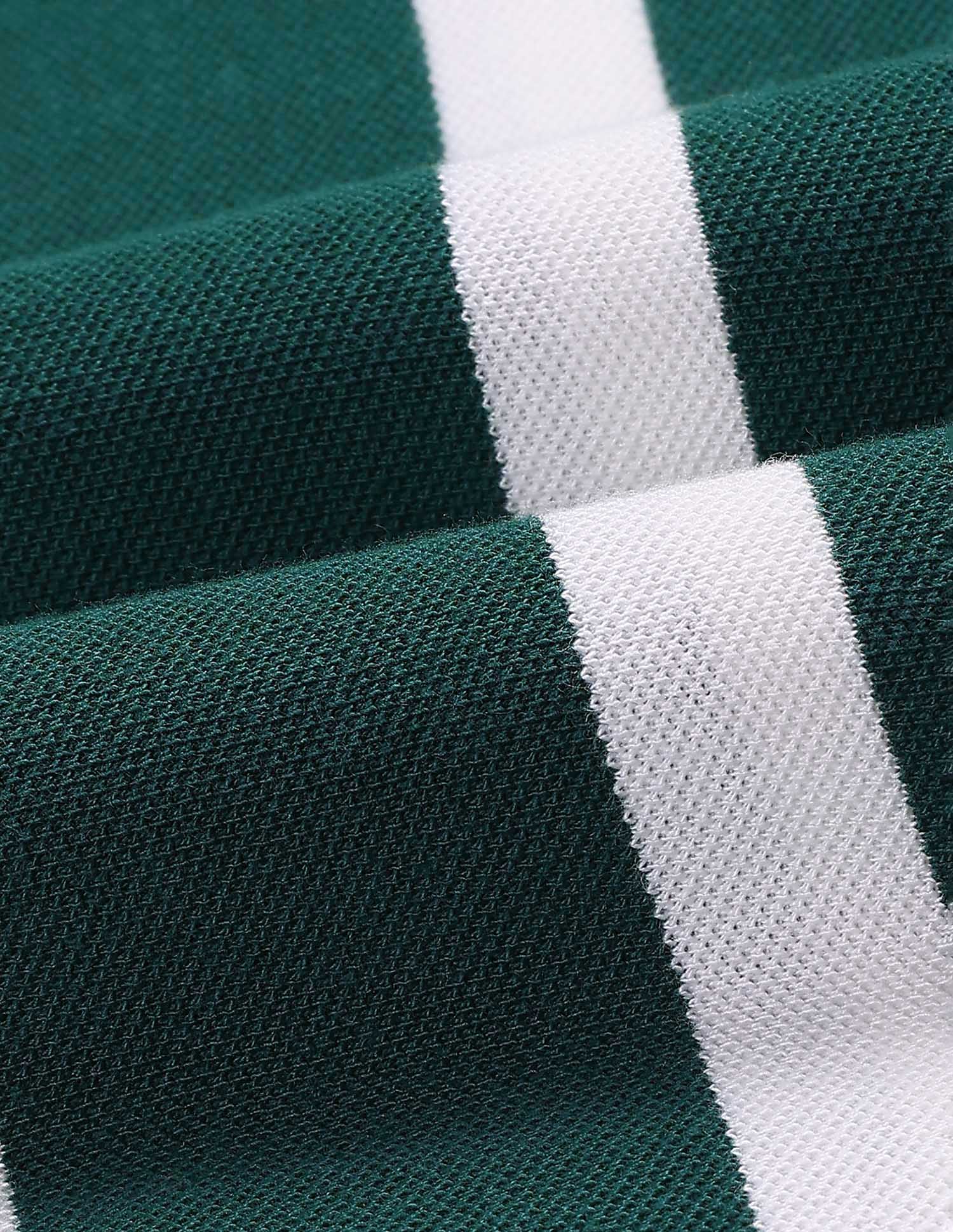 Boys Vertical Striped Regular Fit Polo Shirt Botanical Garden - U.S. POLO ASSN. | Large