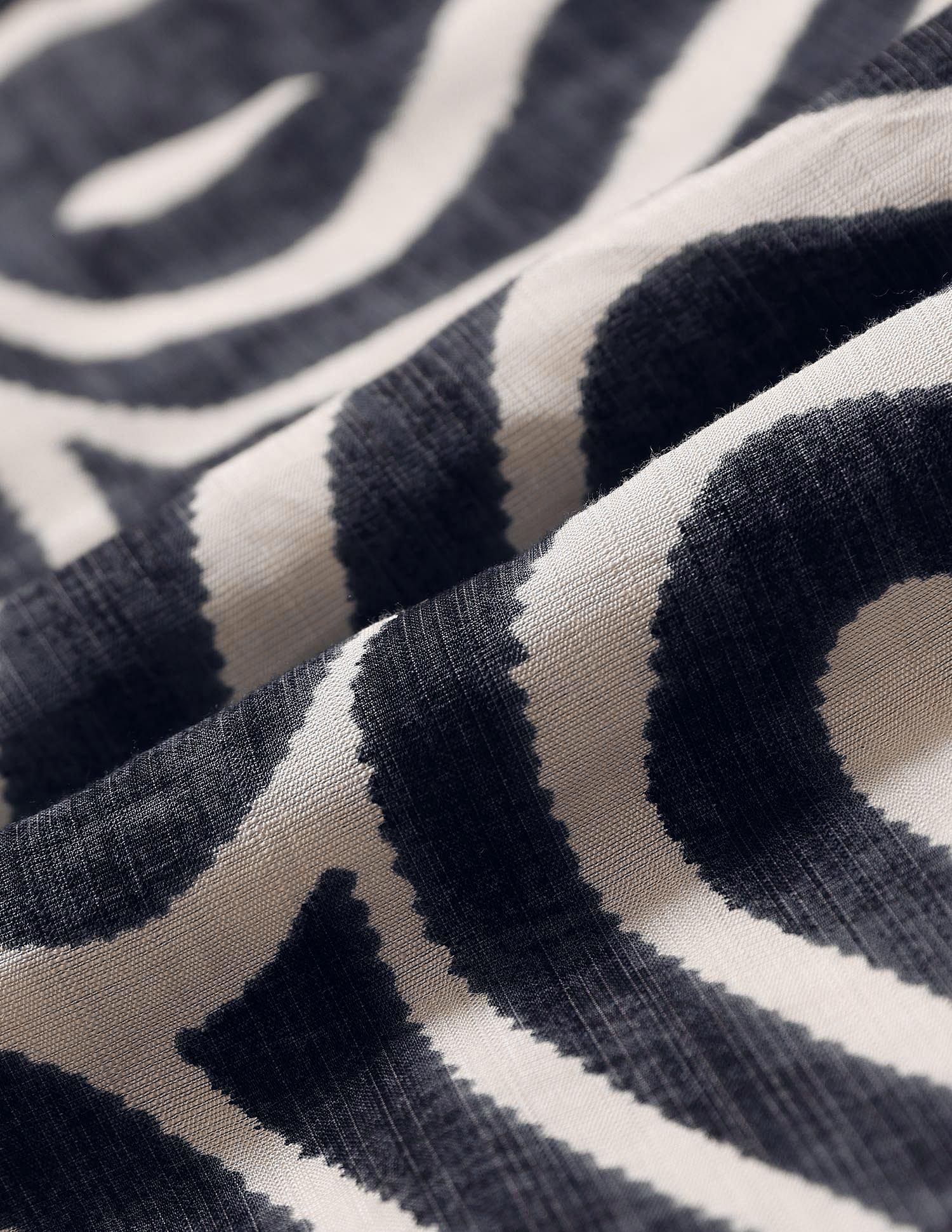 Abstract Printed Shirt Dress Black & White - U.S. POLO ASSN. | Large