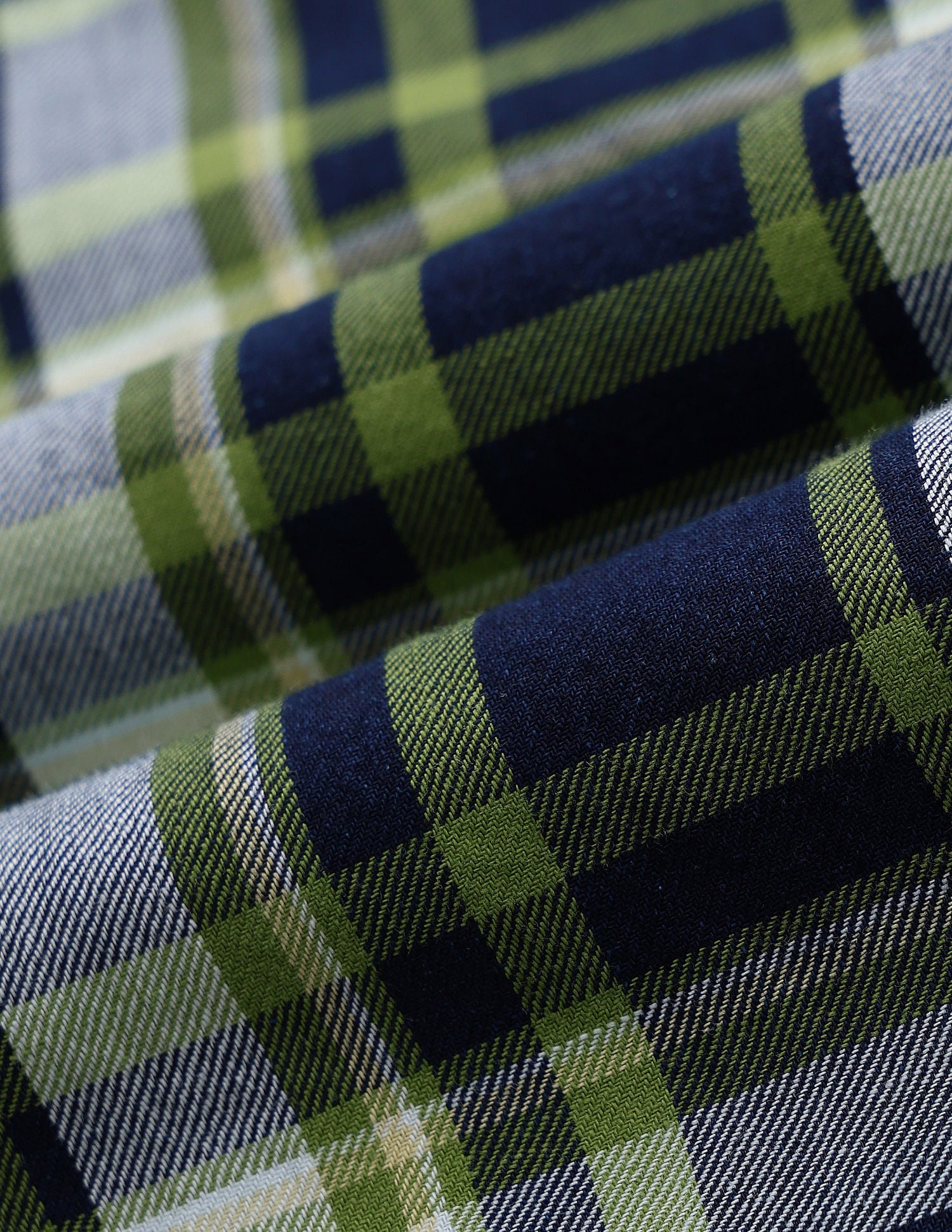 Tartan Checked Slim Fit Shirt Light Green - U.S. Polo Assn. India | Large