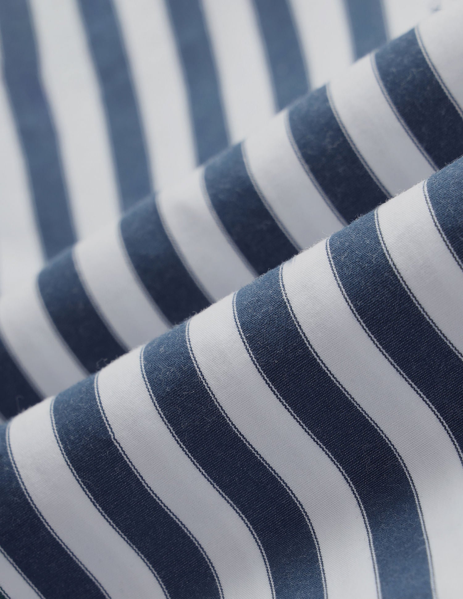 Pure Cotton Stripes Shirt Blue - U.S. Polo Assn. India | Large