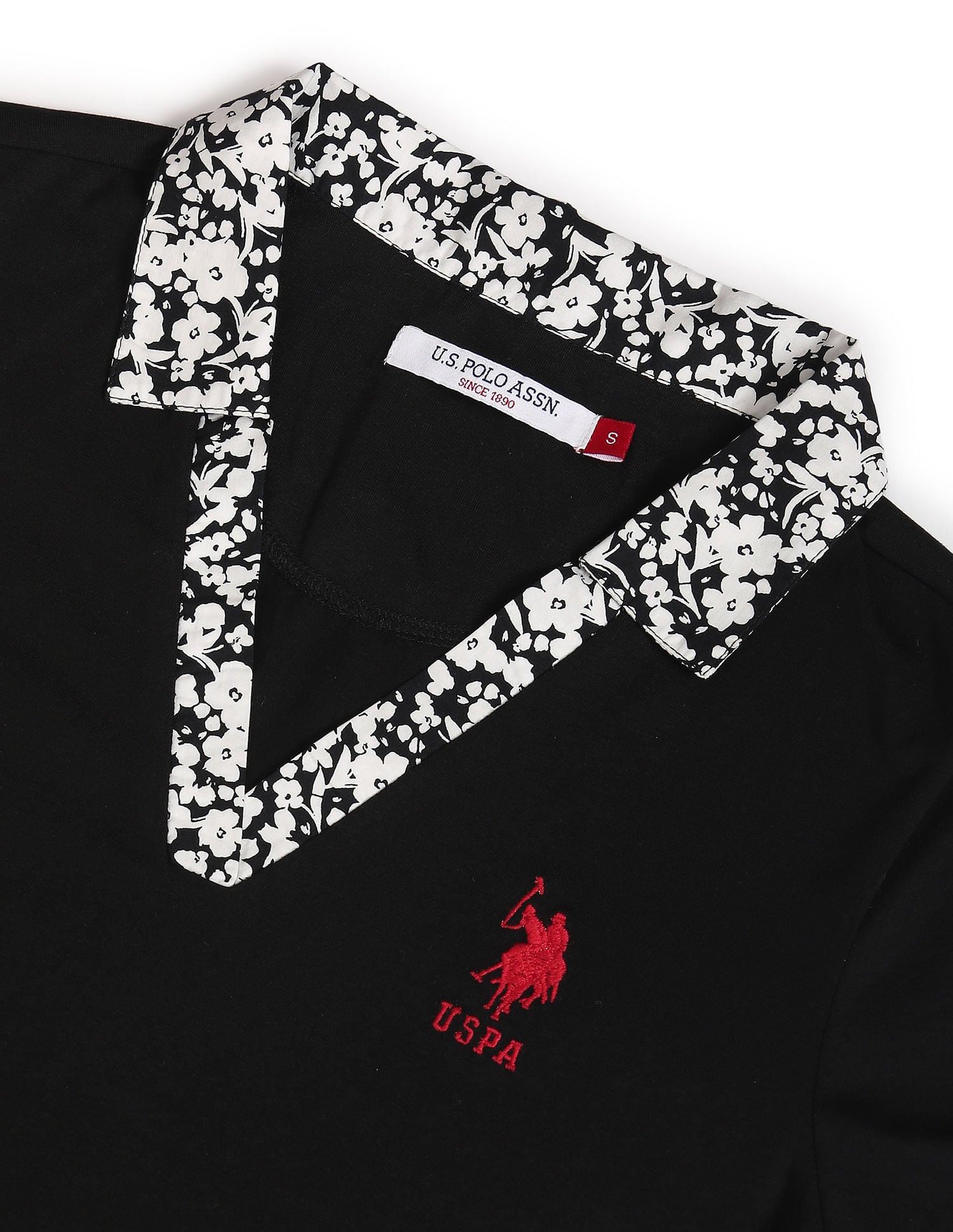 Solid Slim Fit Polo Shirt Black - U.S. POLO ASSN. | Large